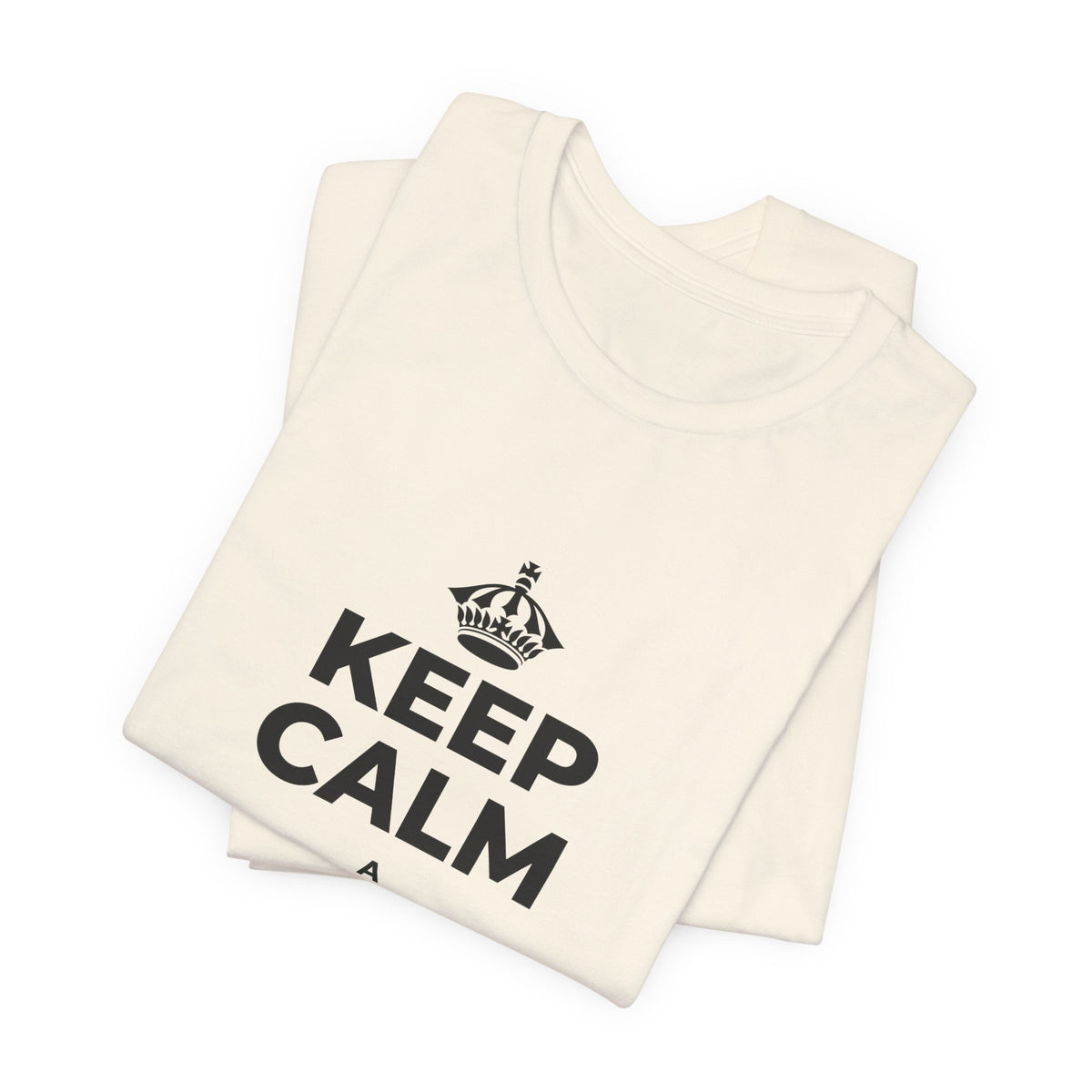 KEEP CALM A HOʻOKUʻU AKU T-Shirt (White–Asphalt)