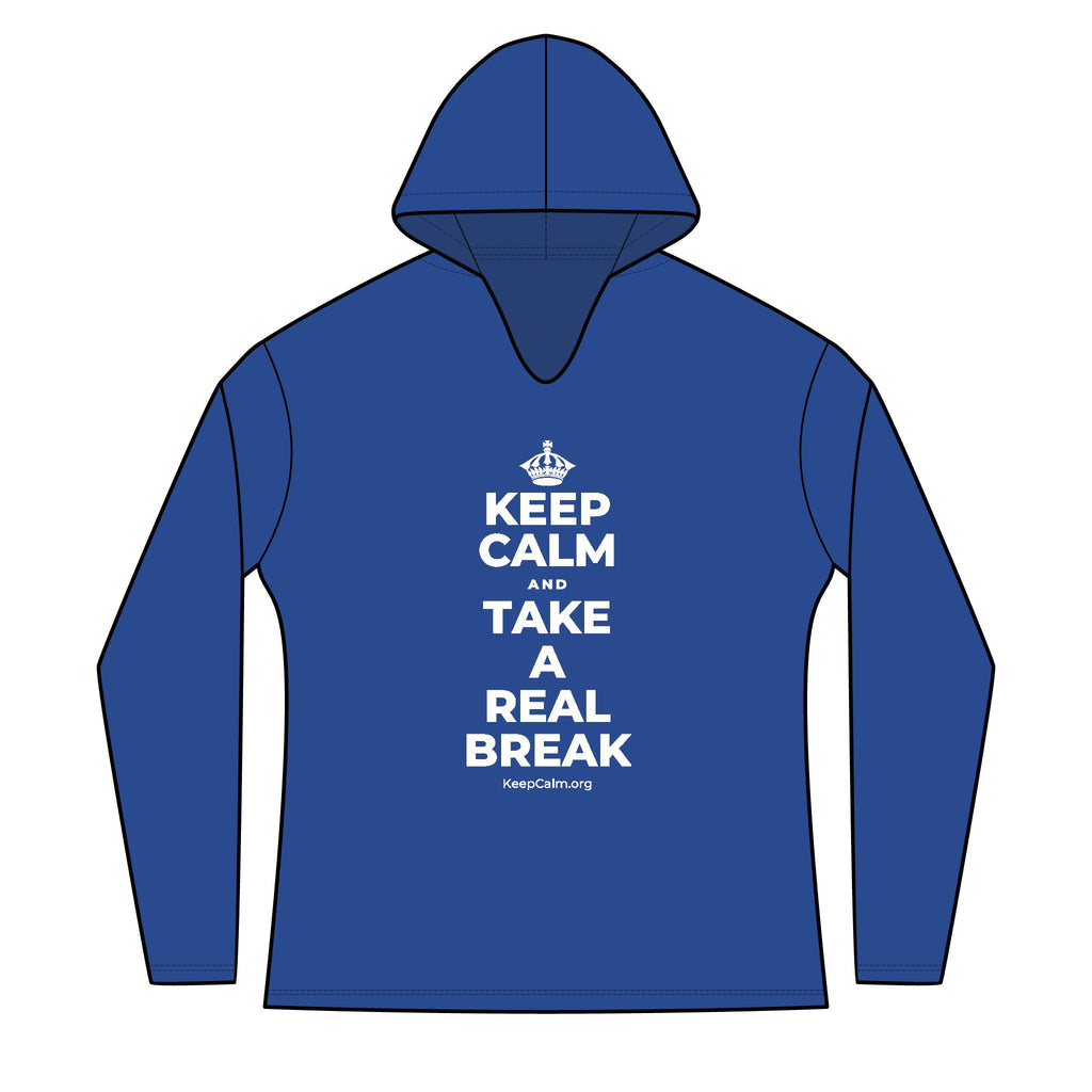 KEEP CALM AND TAKE A REAL BREAK Women's Long Sleeve Hoodie