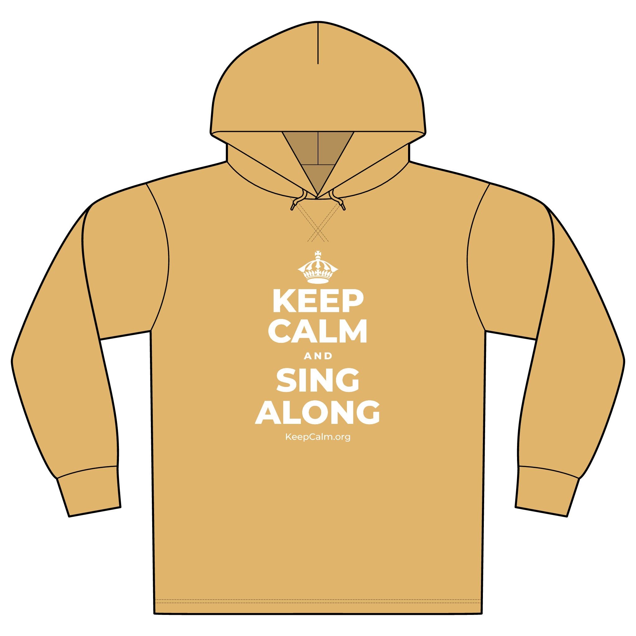 KEEP CALM AND SING ALONG Organic Hoodie Tee