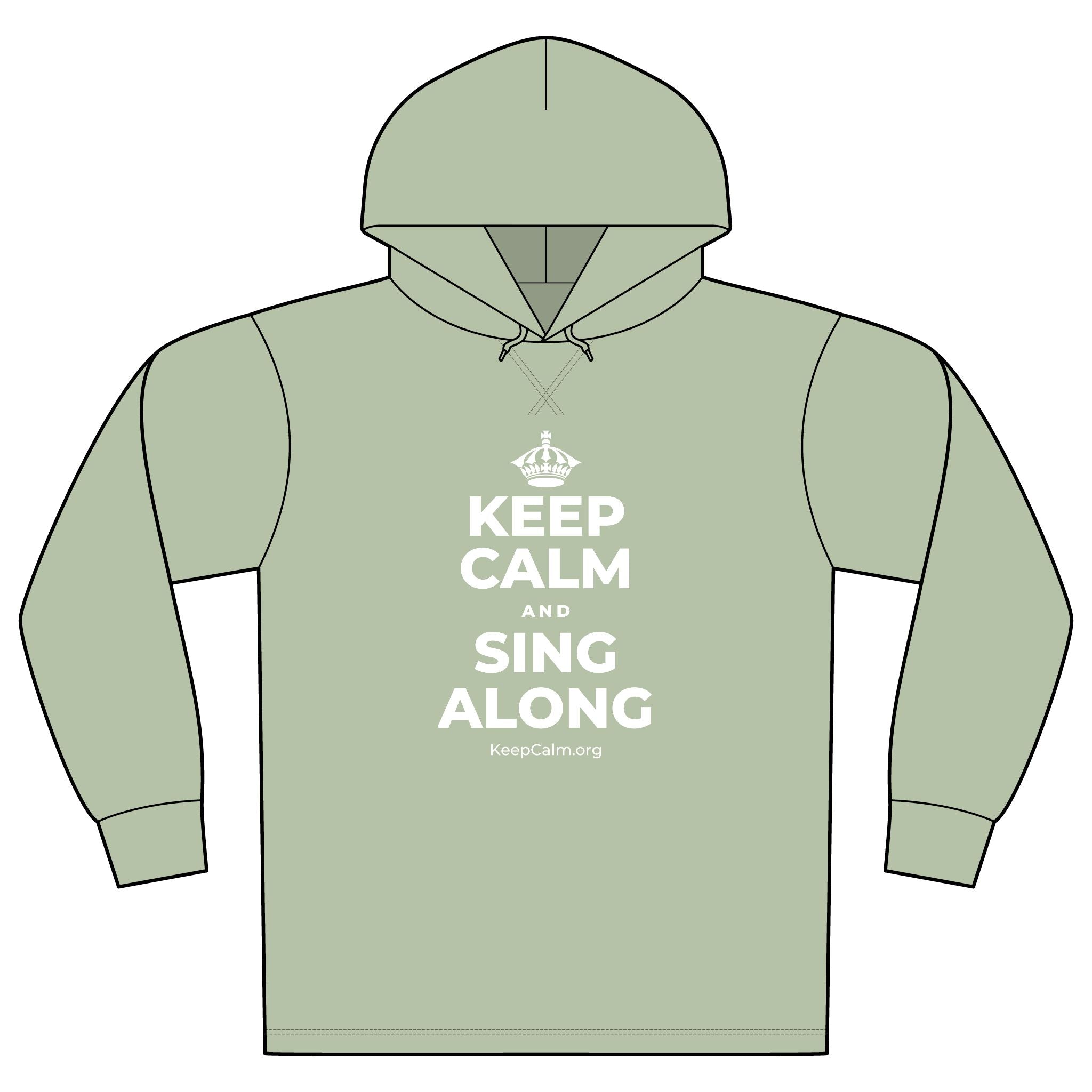 KEEP CALM AND SING ALONG Organic Hoodie Tee