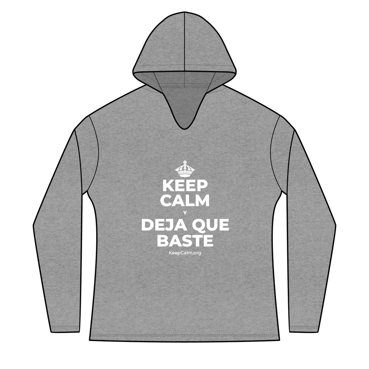 KEEP CALM Y DEJA QUE BASTE Women's Long Sleeve Hoodie