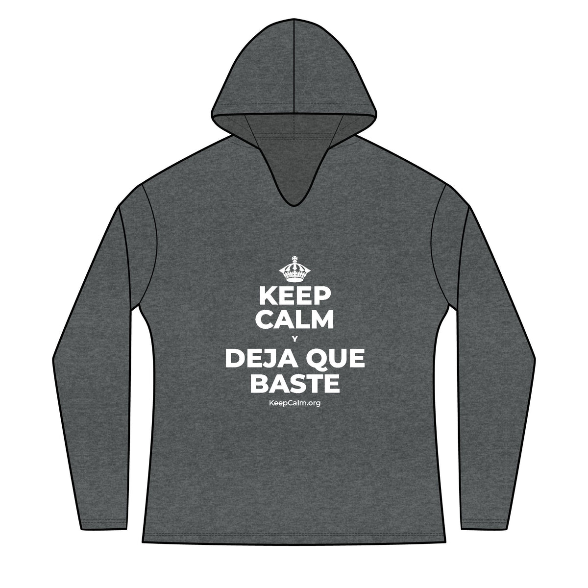 KEEP CALM Y DEJA QUE BASTE Women's Long Sleeve Hoodie