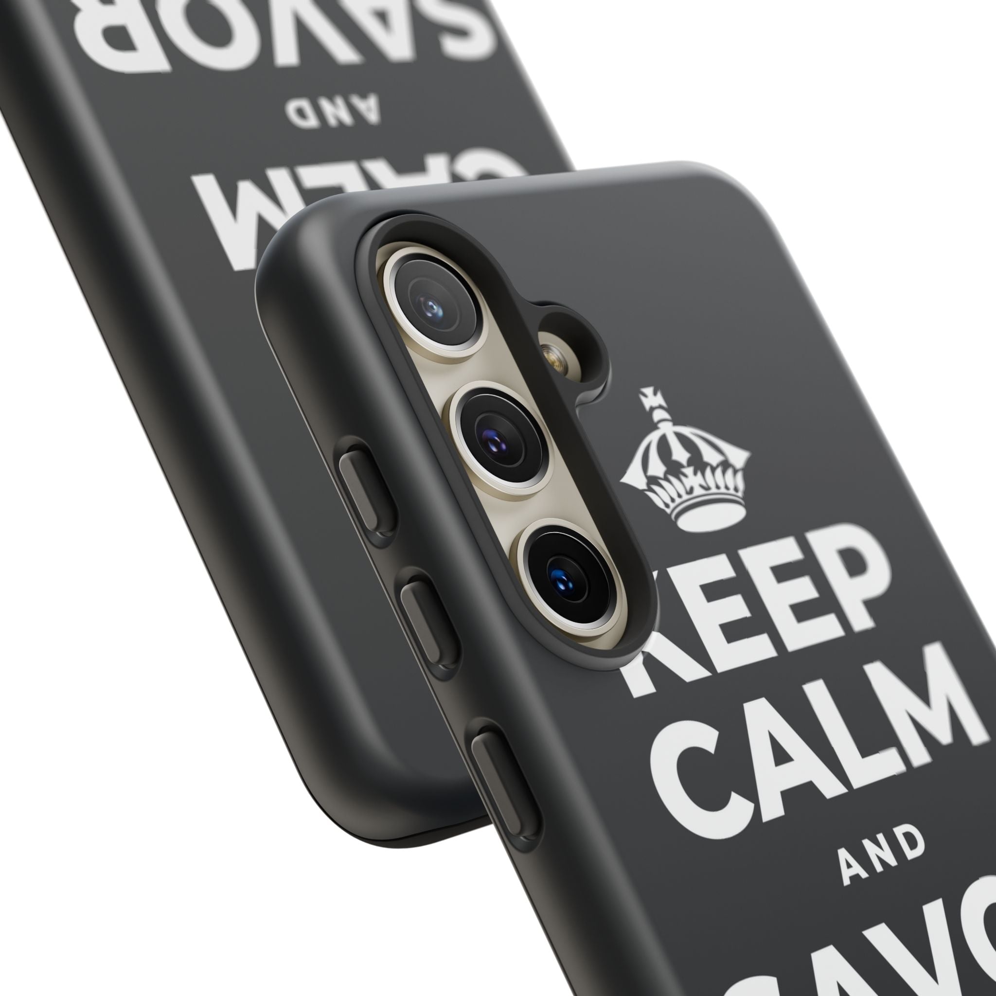 KEEP CALM AND SAVOR THE SIMPLE Phone Case (Dark)