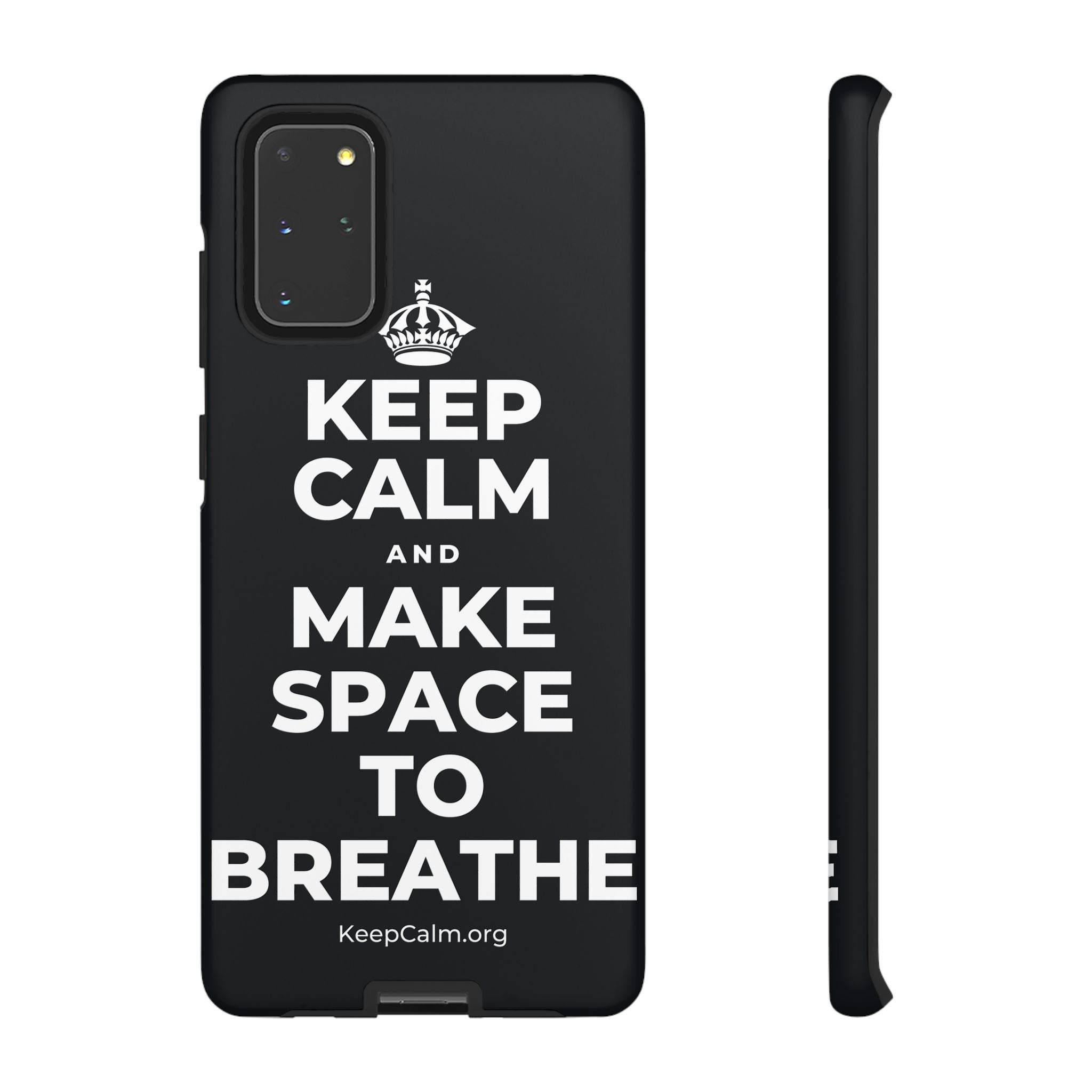KEEP CALM AND MAKE SPACE TO BREATHE Phone Case (Dark)