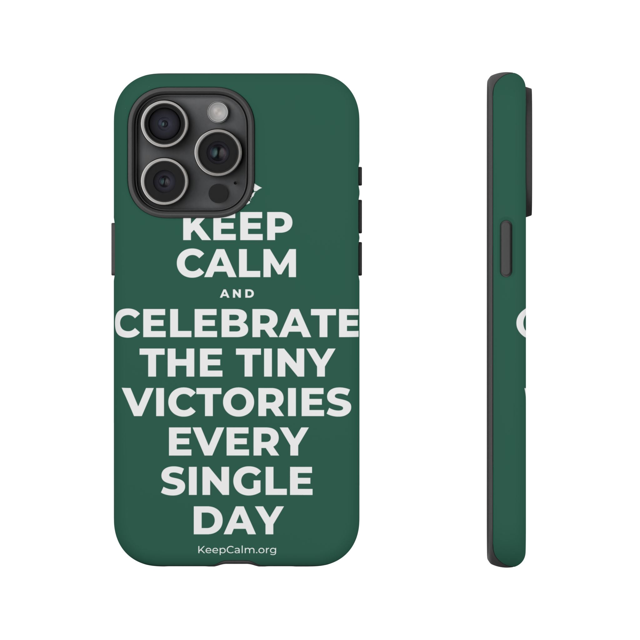 KEEP CALM AND CELEBRATE THE TINY VICTORIES EVERY SINGLE DAY Phone Case