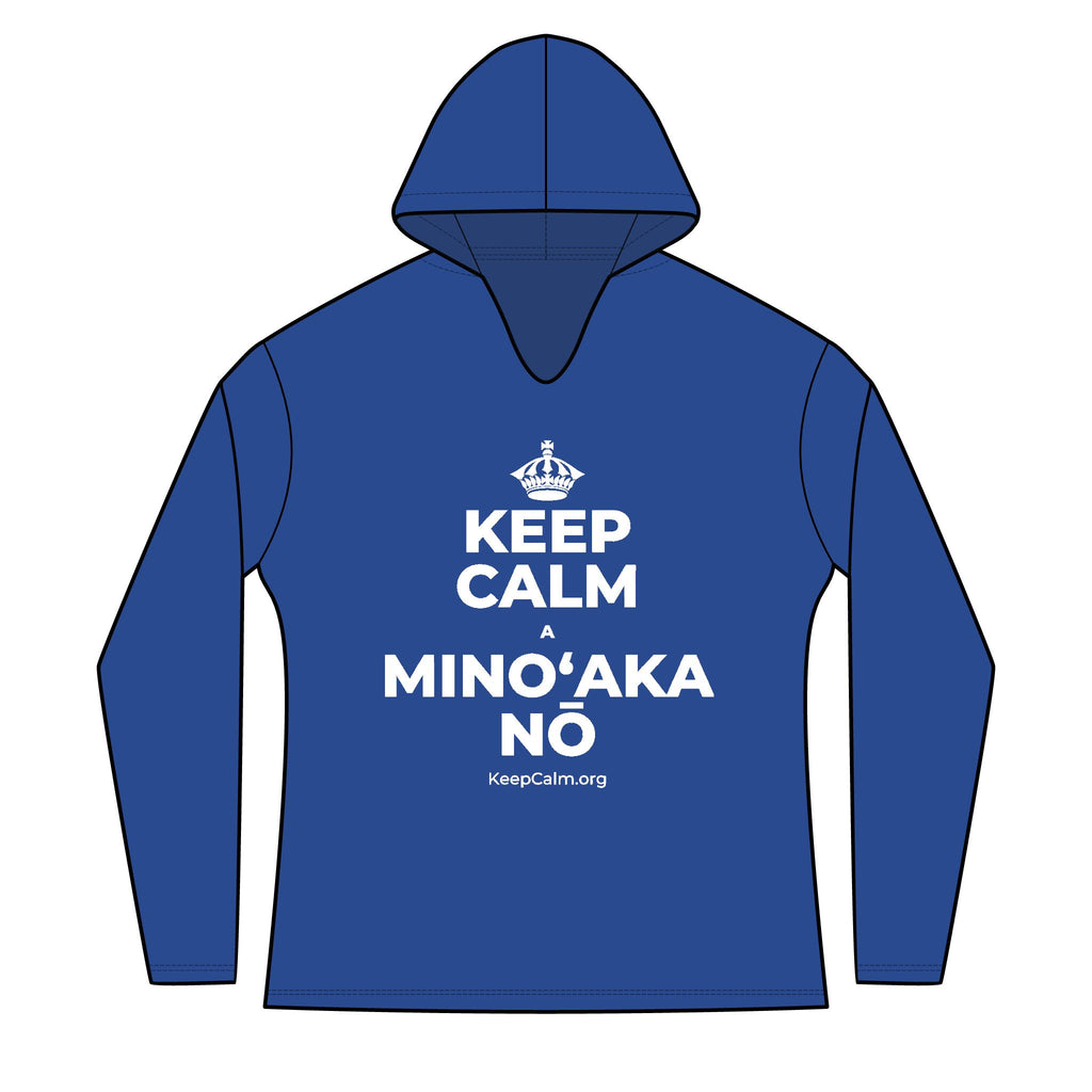 KEEP CALM A MINOʻAKA NŌ Women's Long Sleeve Hoodie