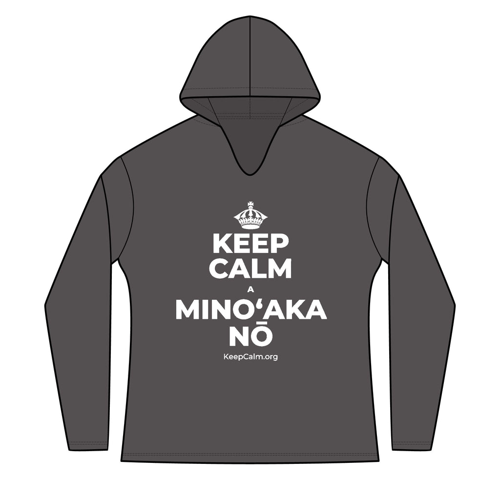 KEEP CALM A MINOʻAKA NŌ Women's Long Sleeve Hoodie