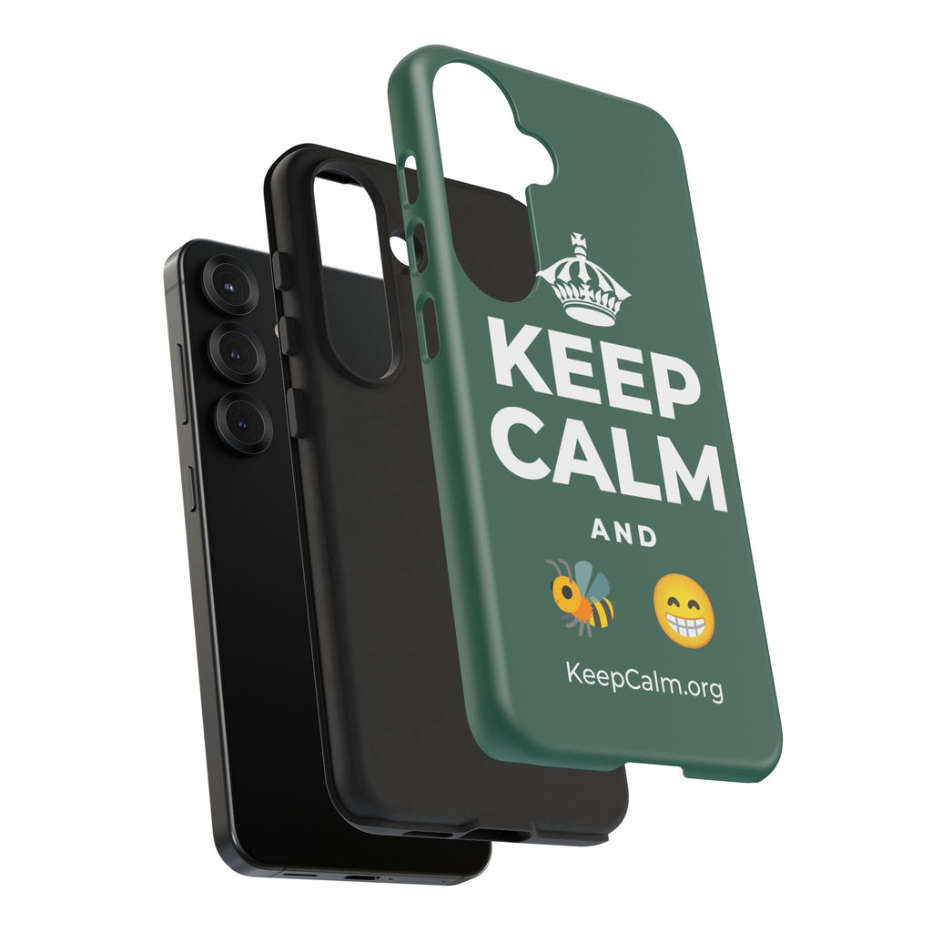 KEEP CALM AND BEE HAPPY Phone Case