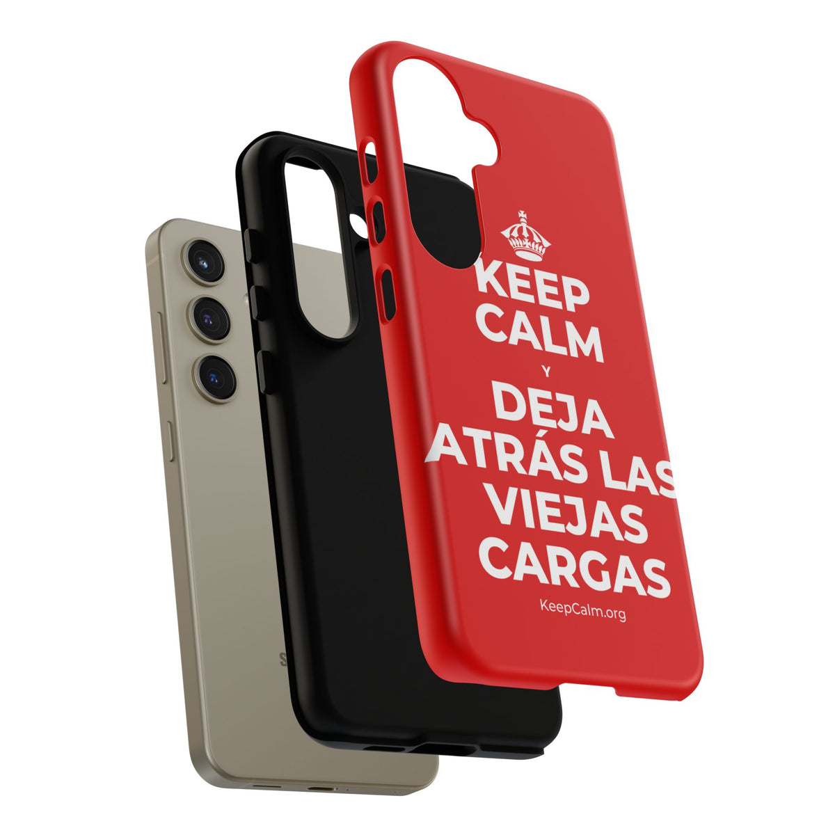 KEEP CALM Y DEJA ATRÁS LAS VIEJAS CARGAS Phone Case