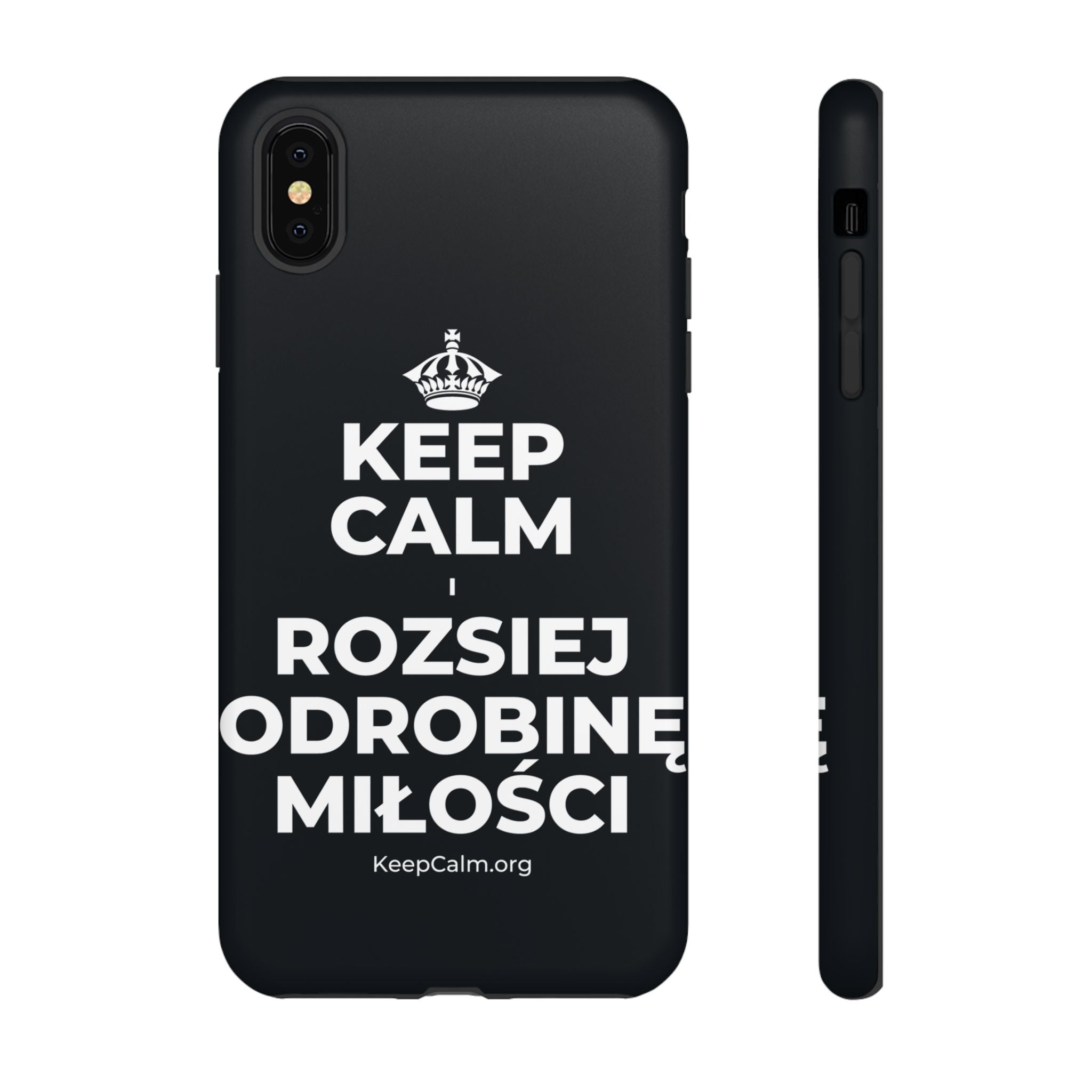 KEEP CALM I ROZSIEJ ODROBINĘ MIŁOŚCI Phone Case (Dark)