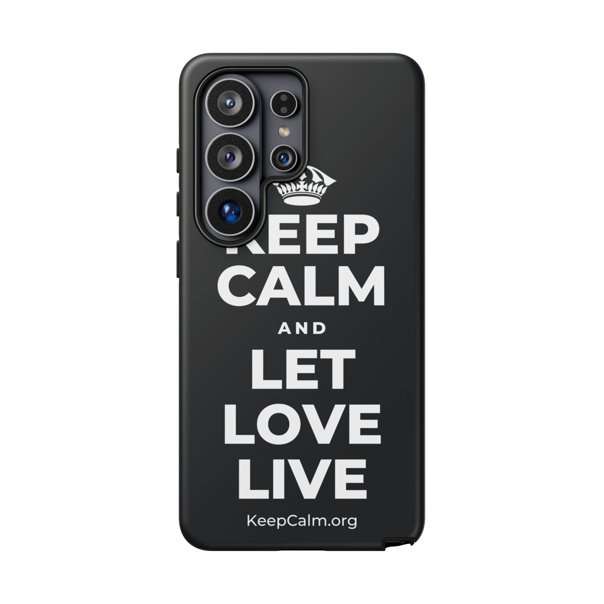 KEEP CALM AND LET LOVE LIVE Phone Case (Dark)