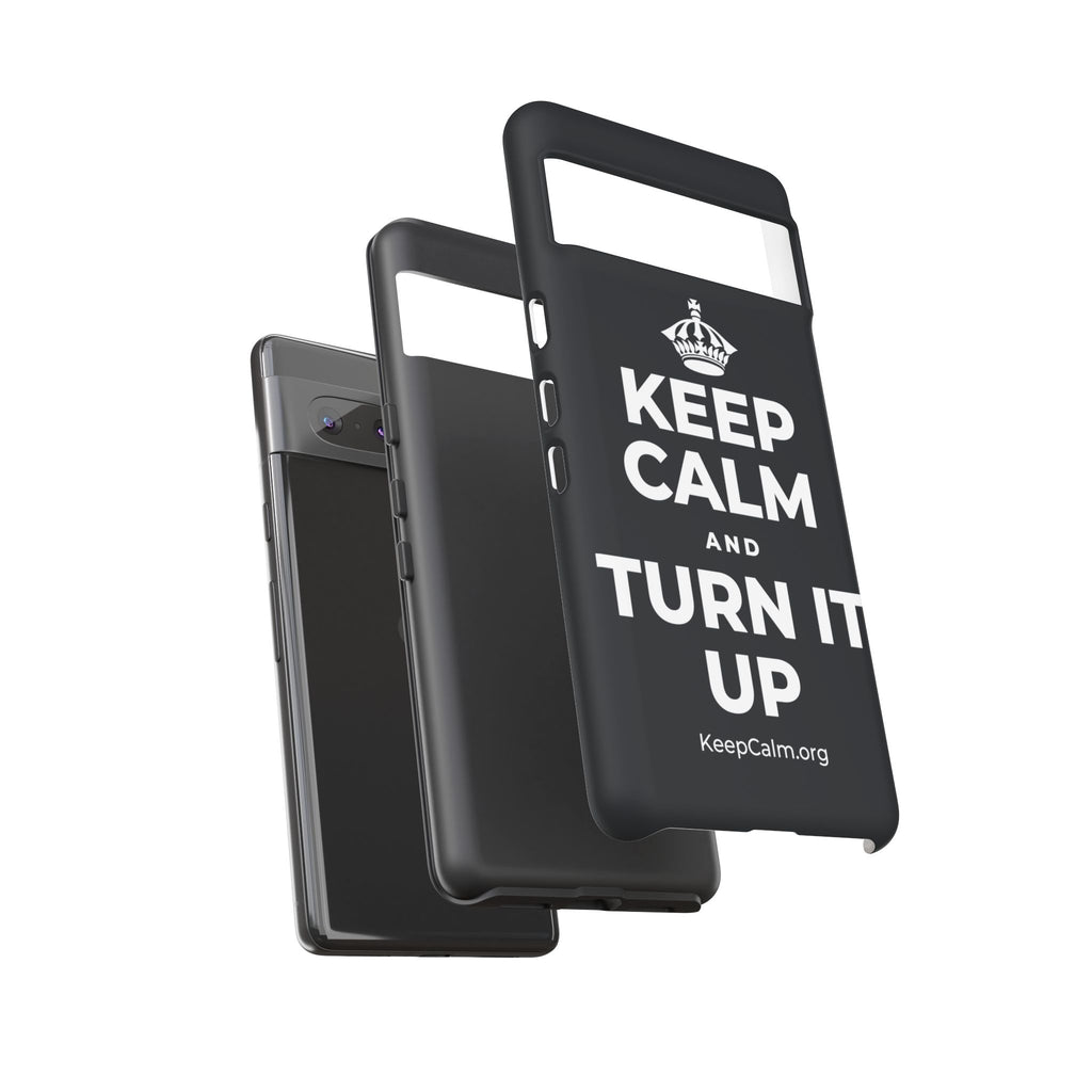 KEEP CALM AND TURN IT UP Phone Case (Dark)