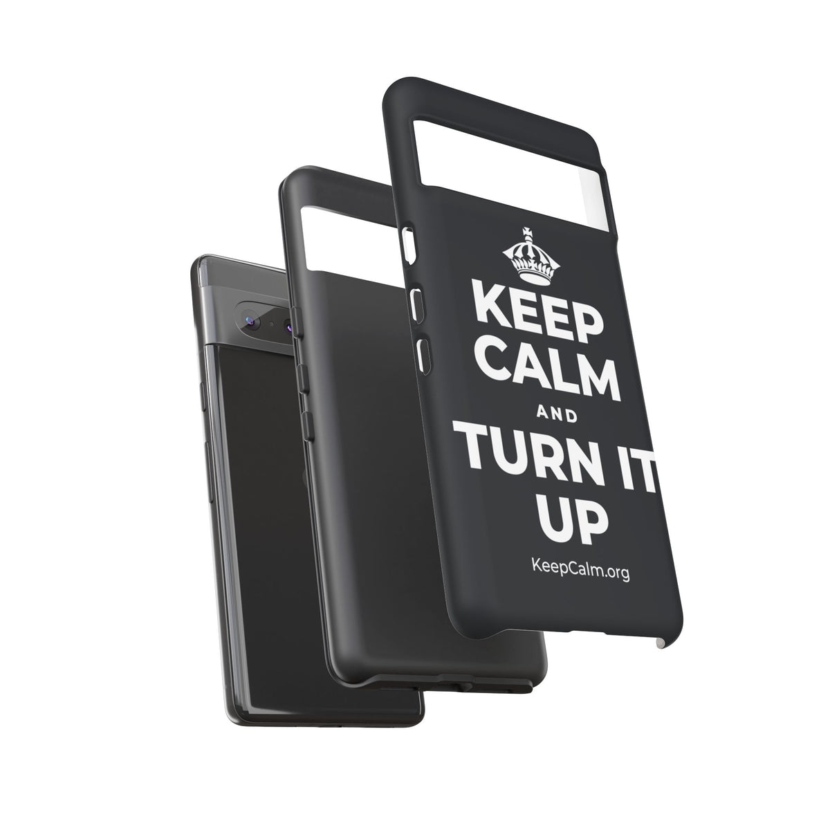 KEEP CALM AND TURN IT UP Phone Case (Dark)