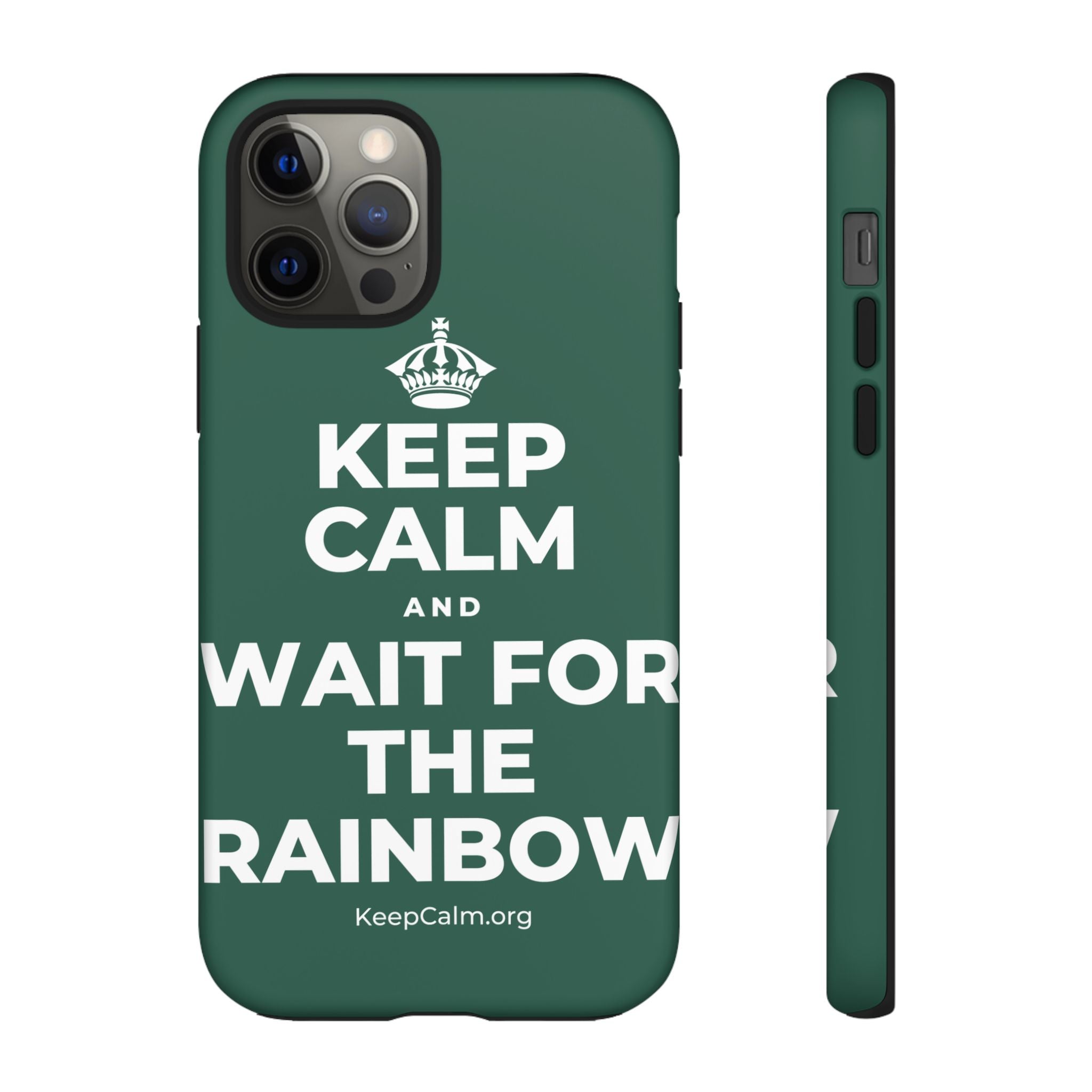 KEEP CALM AND WAIT FOR THE RAINBOW Phone Case