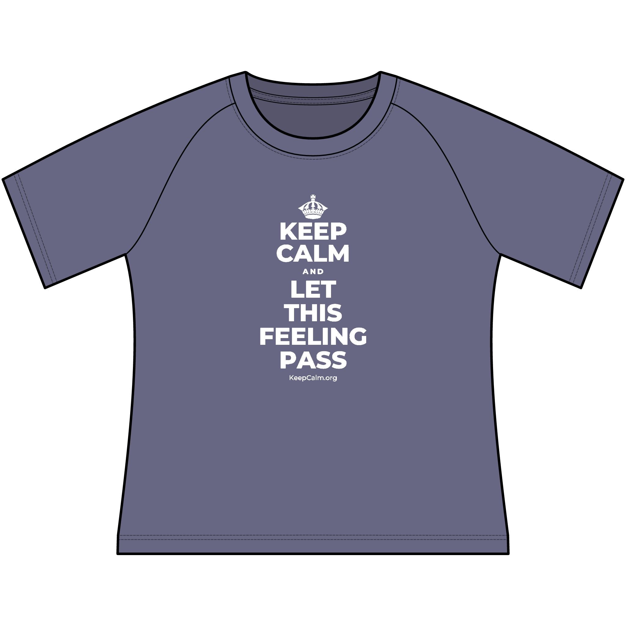 KEEP CALM AND LET THIS FEELING PASS Women's Raglan Tee