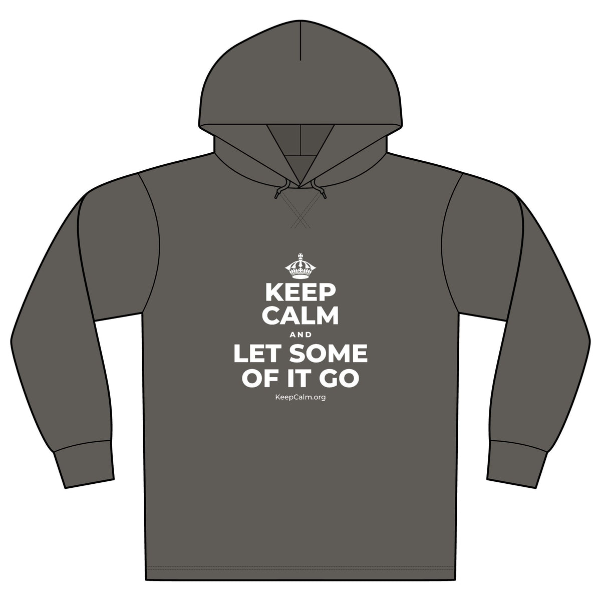 KEEP CALM AND LET SOME OF IT GO Organic Hoodie Tee