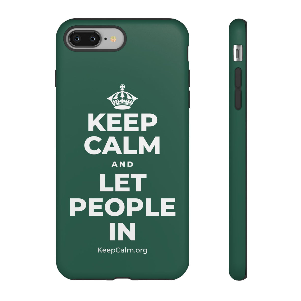 KEEP CALM AND LET PEOPLE IN Phone Case