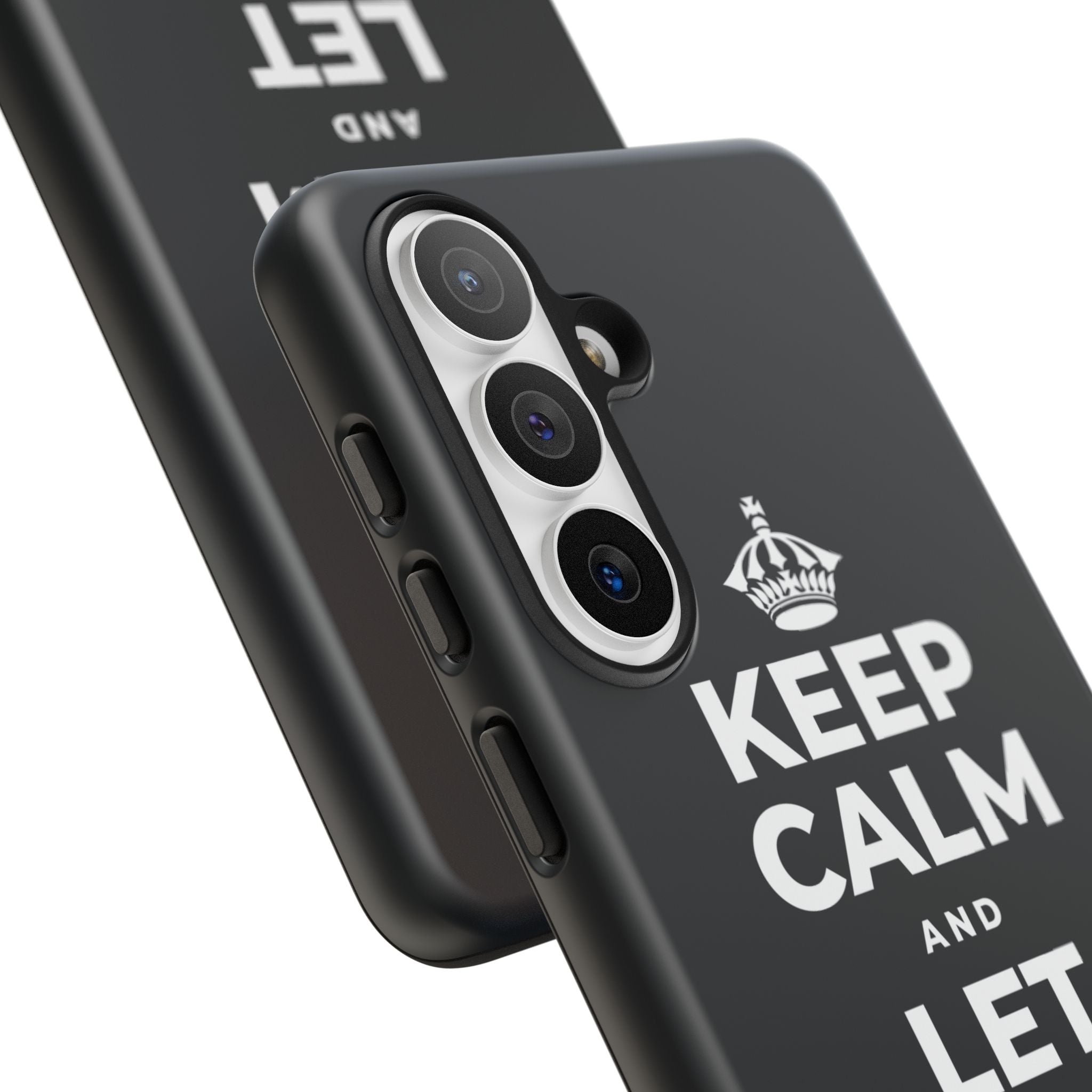 KEEP CALM AND LET YOURSELF ENJOY IT Phone Case (Dark)