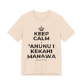 KEEP CALM A ʻANUNU I KEKAHI MANAWA T-Shirt (Soft Cream–Heather Mauve)