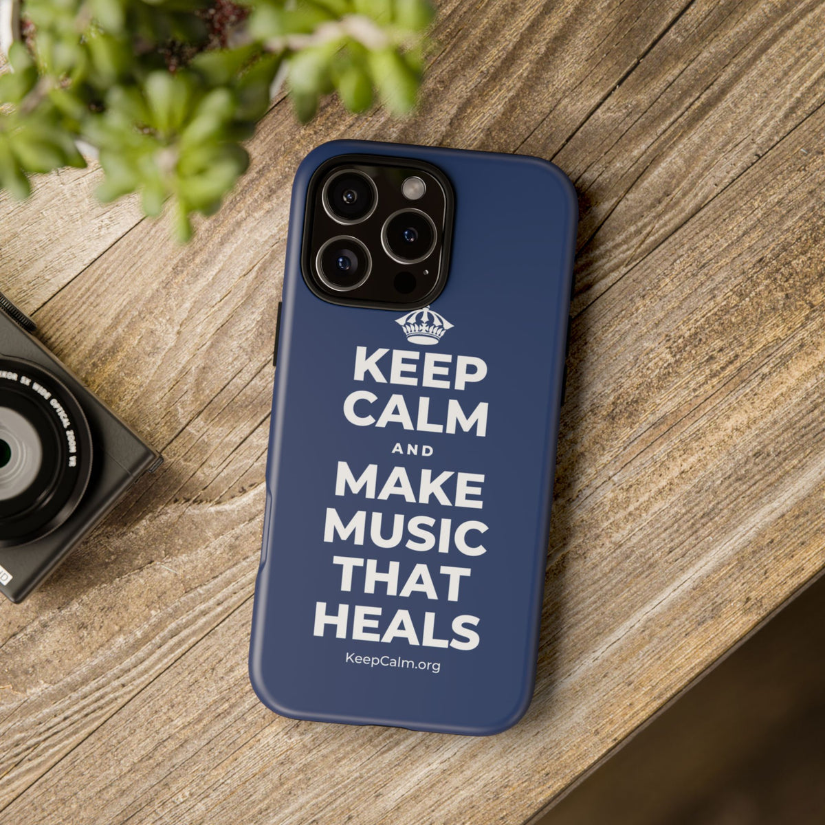 KEEP CALM AND MAKE MUSIC THAT HEALS Phone Case