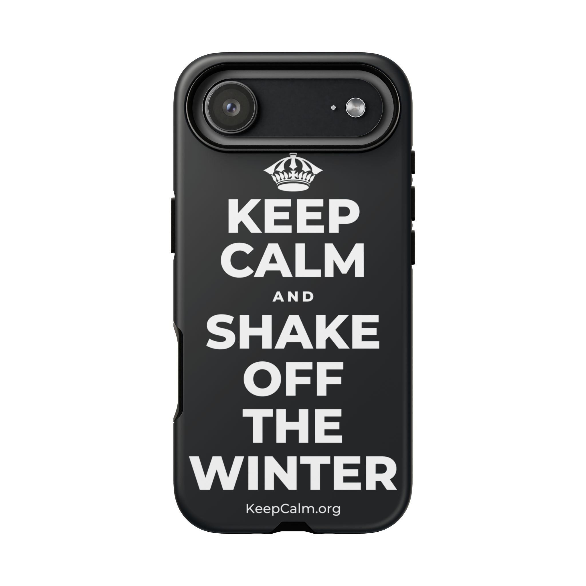 KEEP CALM AND SHAKE OFF THE WINTER Phone Case (Dark)