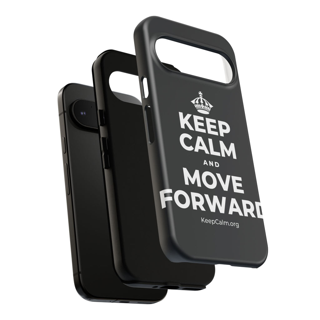 KEEP CALM AND MOVE FORWARD Phone Case (Dark)