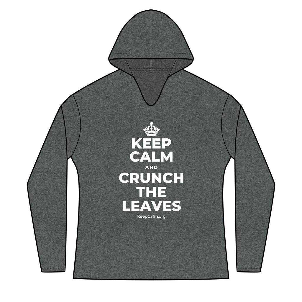 KEEP CALM AND CRUNCH THE LEAVES Women's Long Sleeve Hoodie