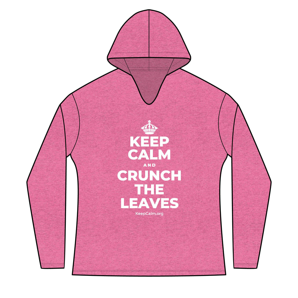 KEEP CALM AND CRUNCH THE LEAVES Women's Long Sleeve Hoodie