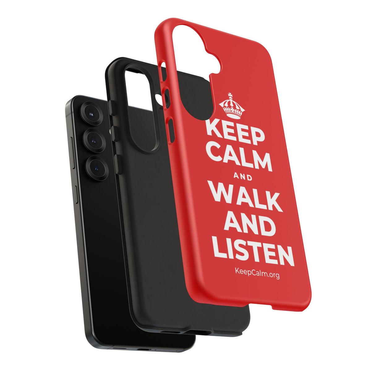 KEEP CALM AND WALK AND LISTEN Phone Case