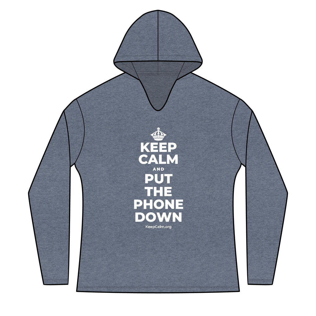 KEEP CALM AND PUT THE PHONE DOWN Women's Long Sleeve Hoodie