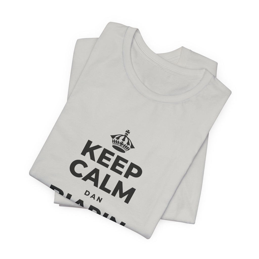 KEEP CALM DAN BIARIN PERASAAN ITU MASUK T-Shirt (Baby Blue–Silver)