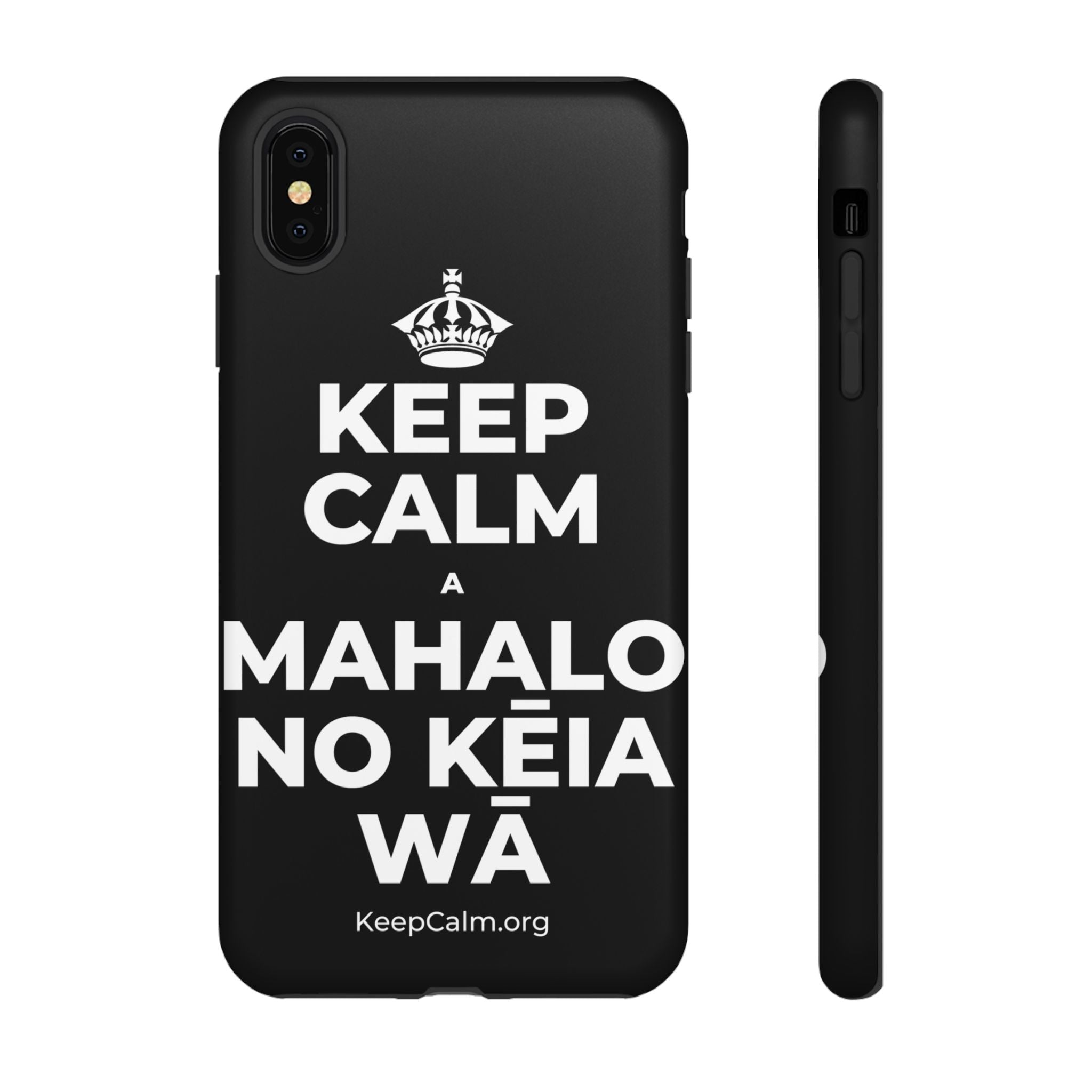 KEEP CALM A MAHALO NO KĒIA WĀ Phone Case