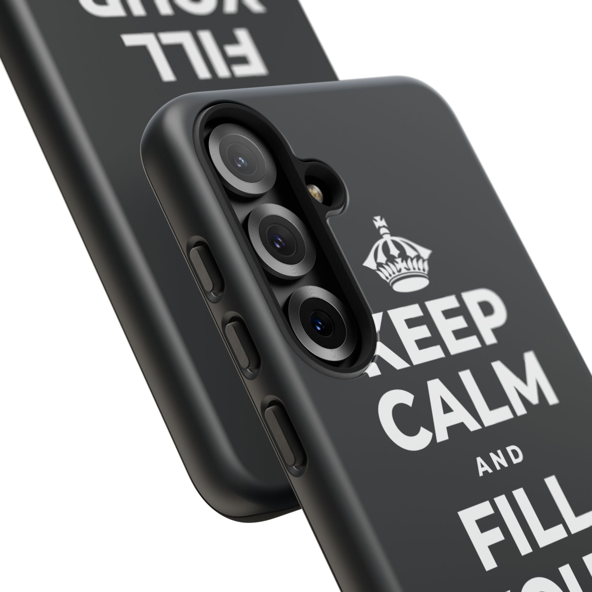 KEEP CALM AND FILL YOUR OWN CUP Phone Case (Dark)