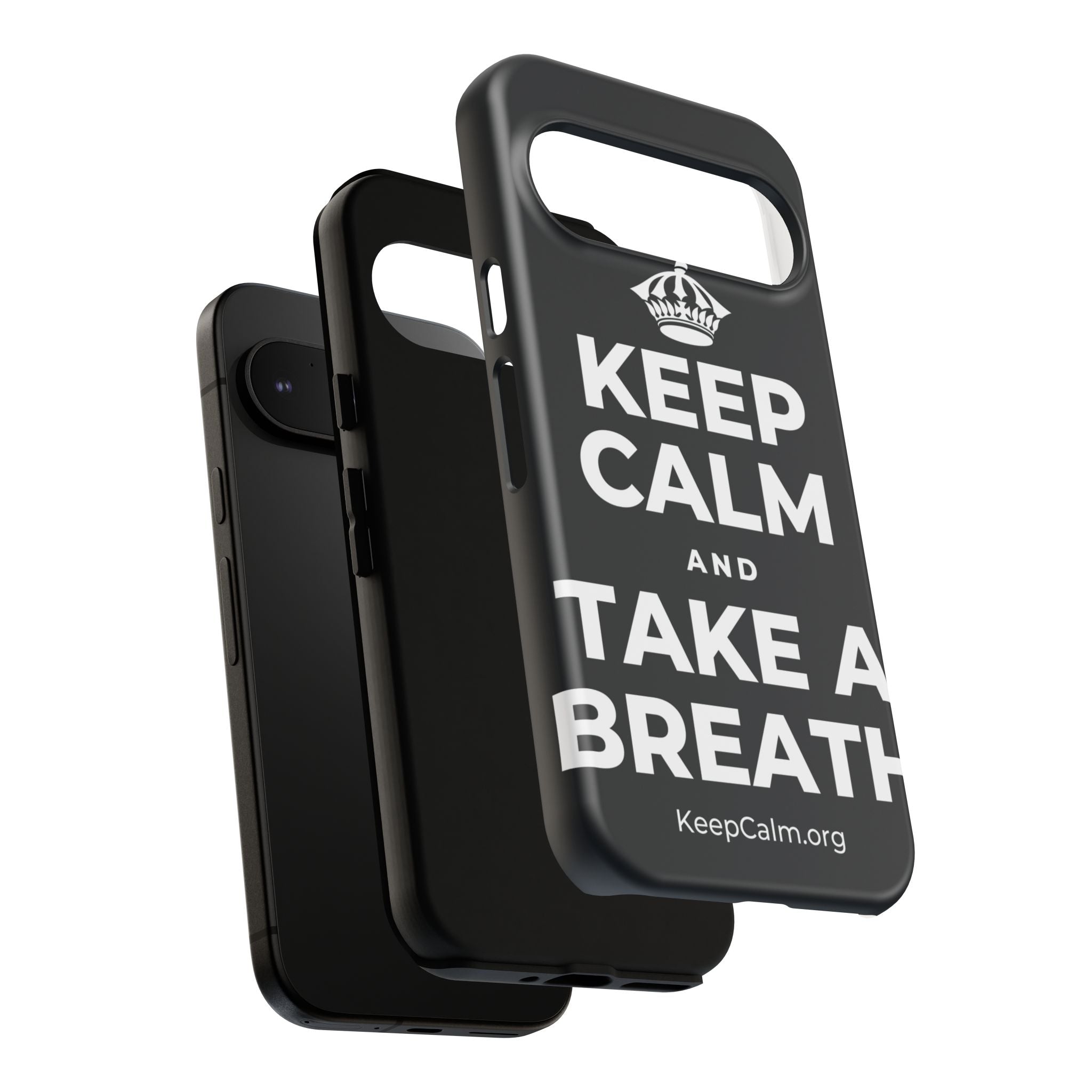 KEEP CALM AND TAKE A BREATH Phone Case (Dark)