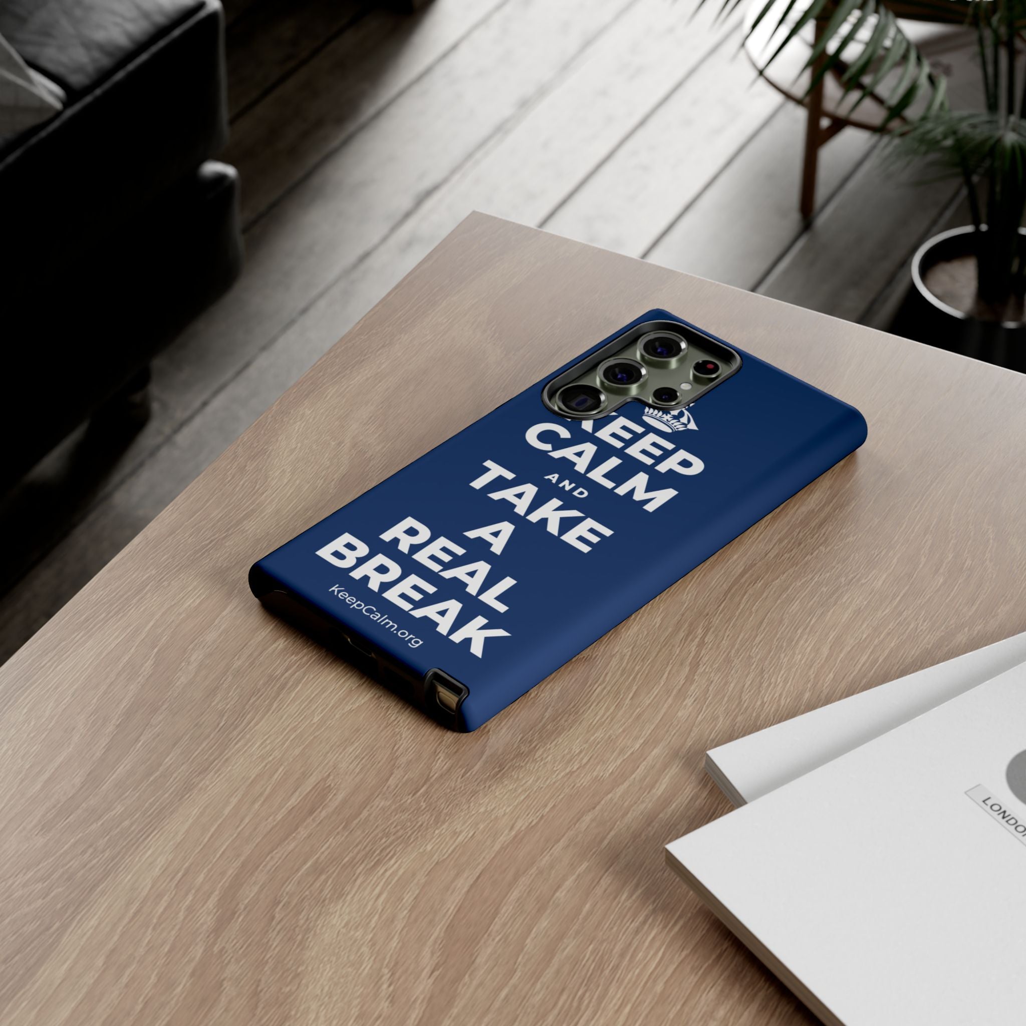 KEEP CALM AND TAKE A REAL BREAK Phone Case