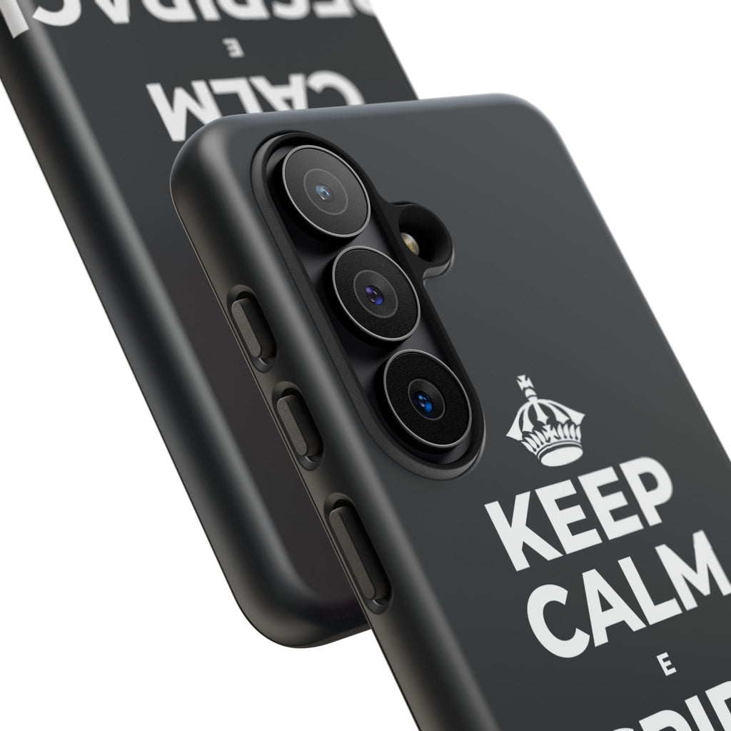 KEEP CALM E RESPIRACI SOPRA Phone Case (Dark)