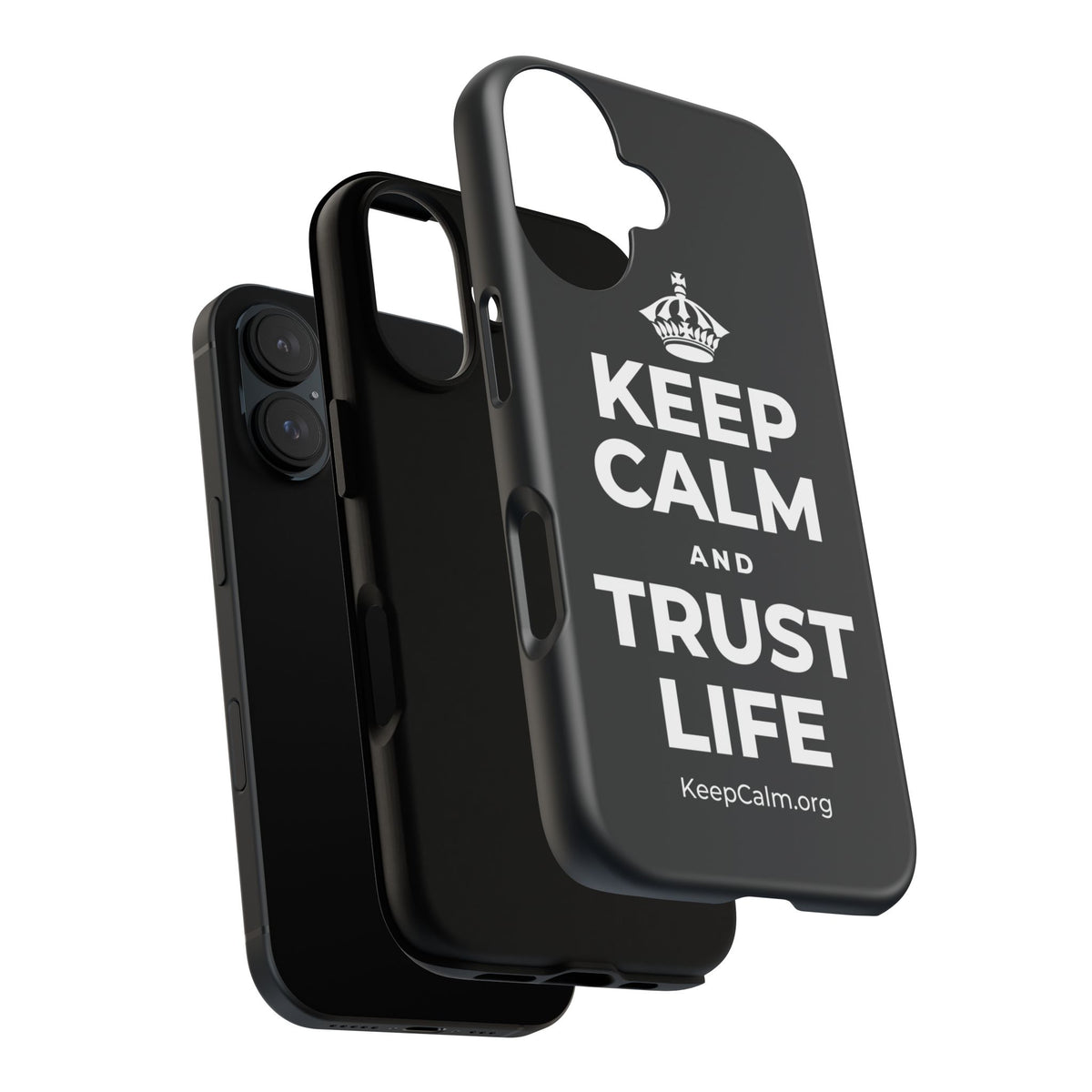 KEEP CALM AND TRUST LIFE Phone Case (Dark)
