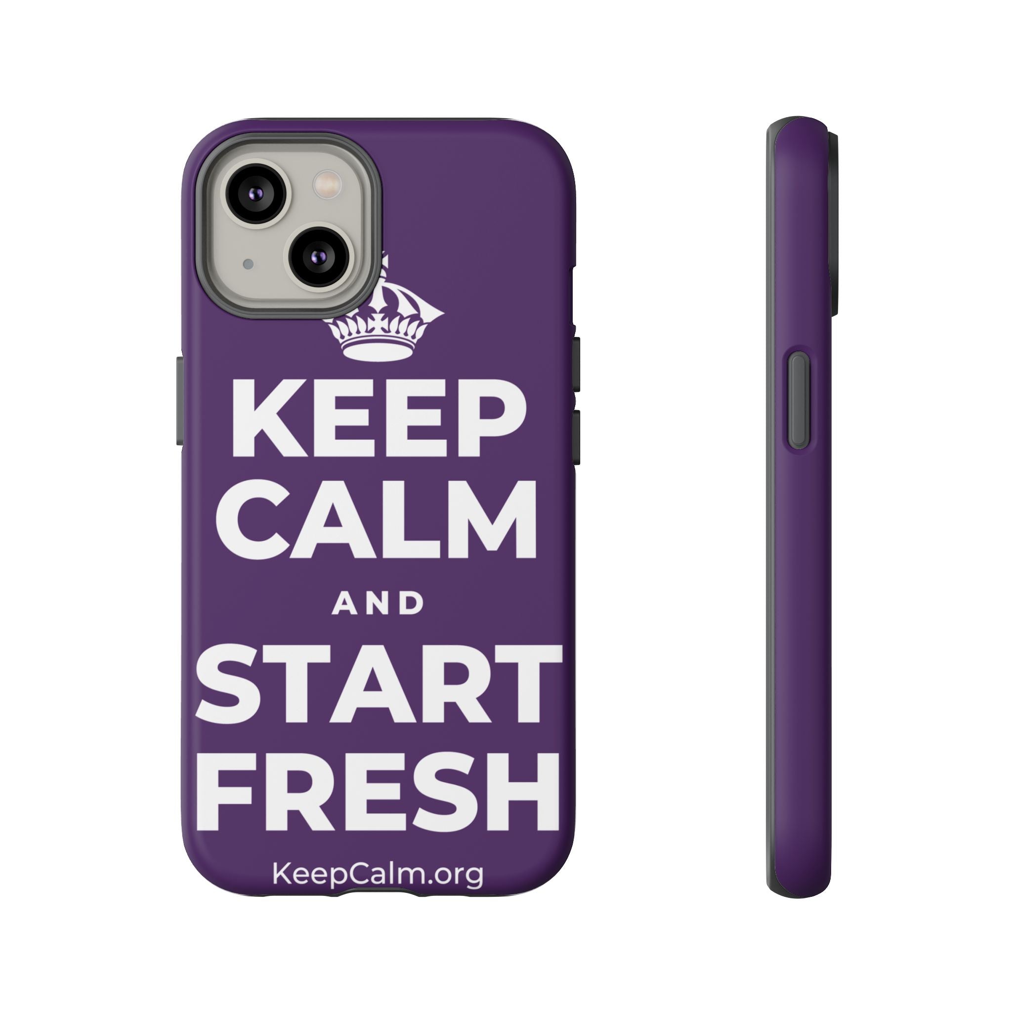 KEEP CALM AND START FRESH Phone Case