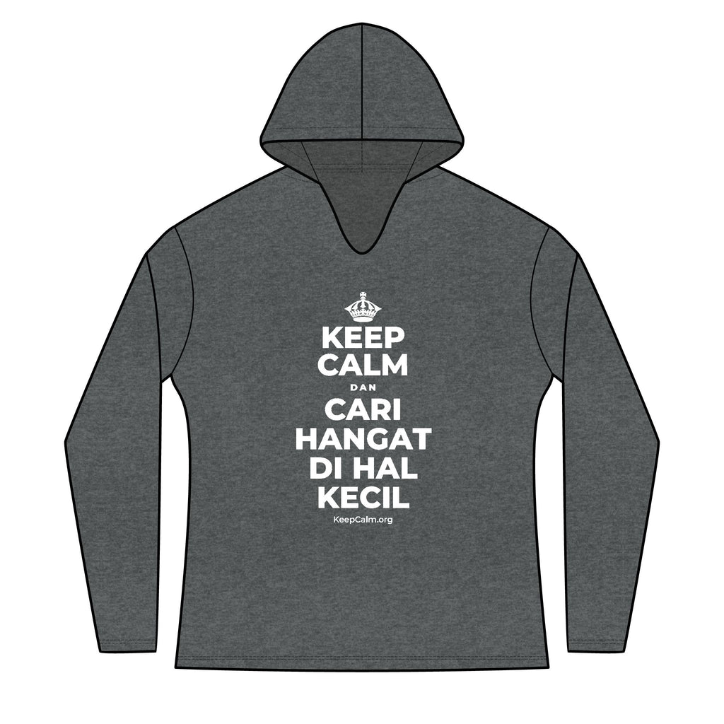 KEEP CALM DAN CARI HANGAT DI HAL KECIL Women's Long Sleeve Hoodie