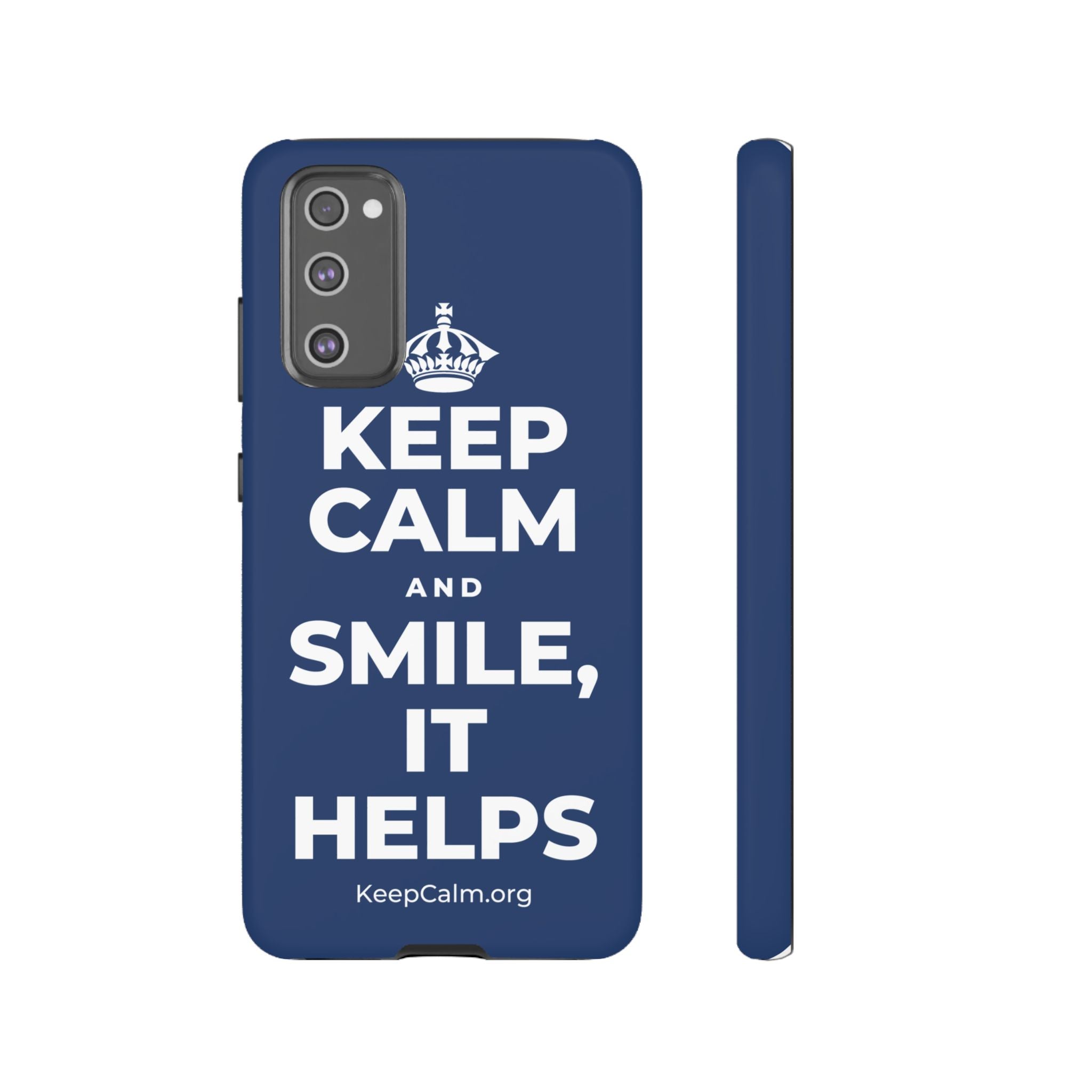 KEEP CALM AND SMILE, IT HELPS Phone Case