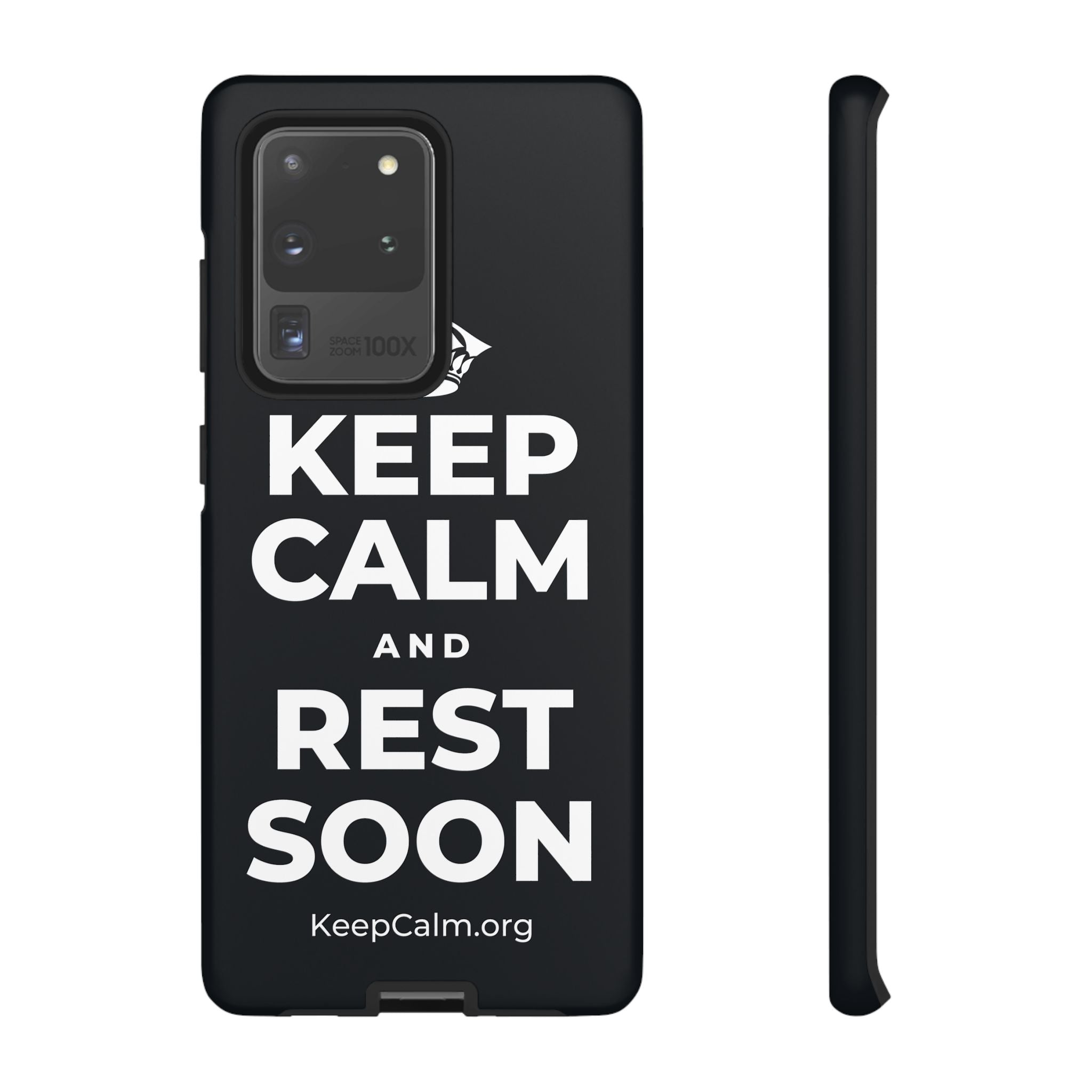 KEEP CALM AND REST SOON Phone Case (Dark)