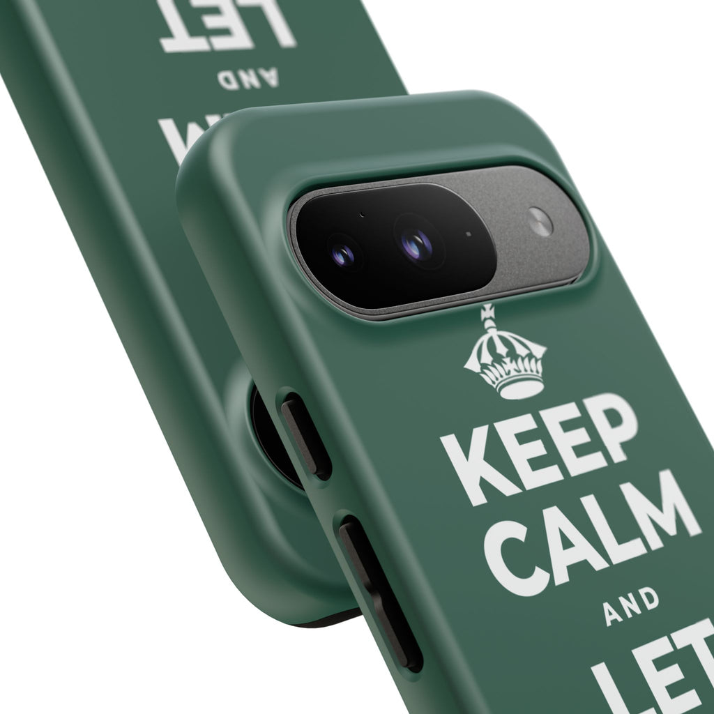 KEEP CALM AND LET PEOPLE IN Phone Case