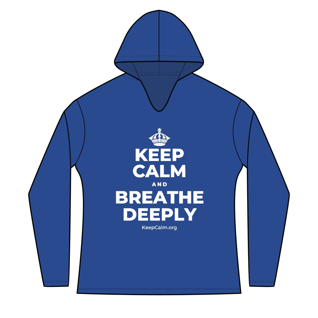 KEEP CALM AND BREATHE DEEPLY Women's Long Sleeve Hoodie