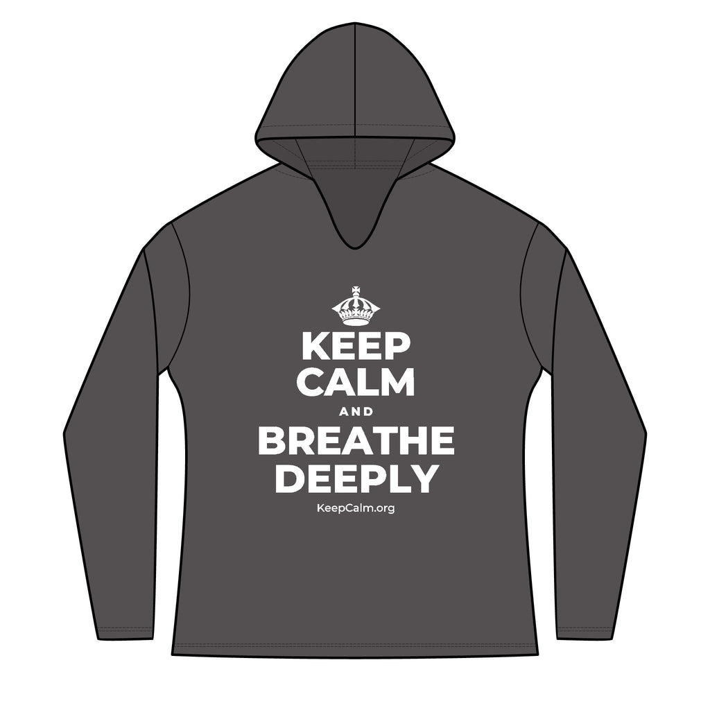 KEEP CALM AND BREATHE DEEPLY Women's Long Sleeve Hoodie