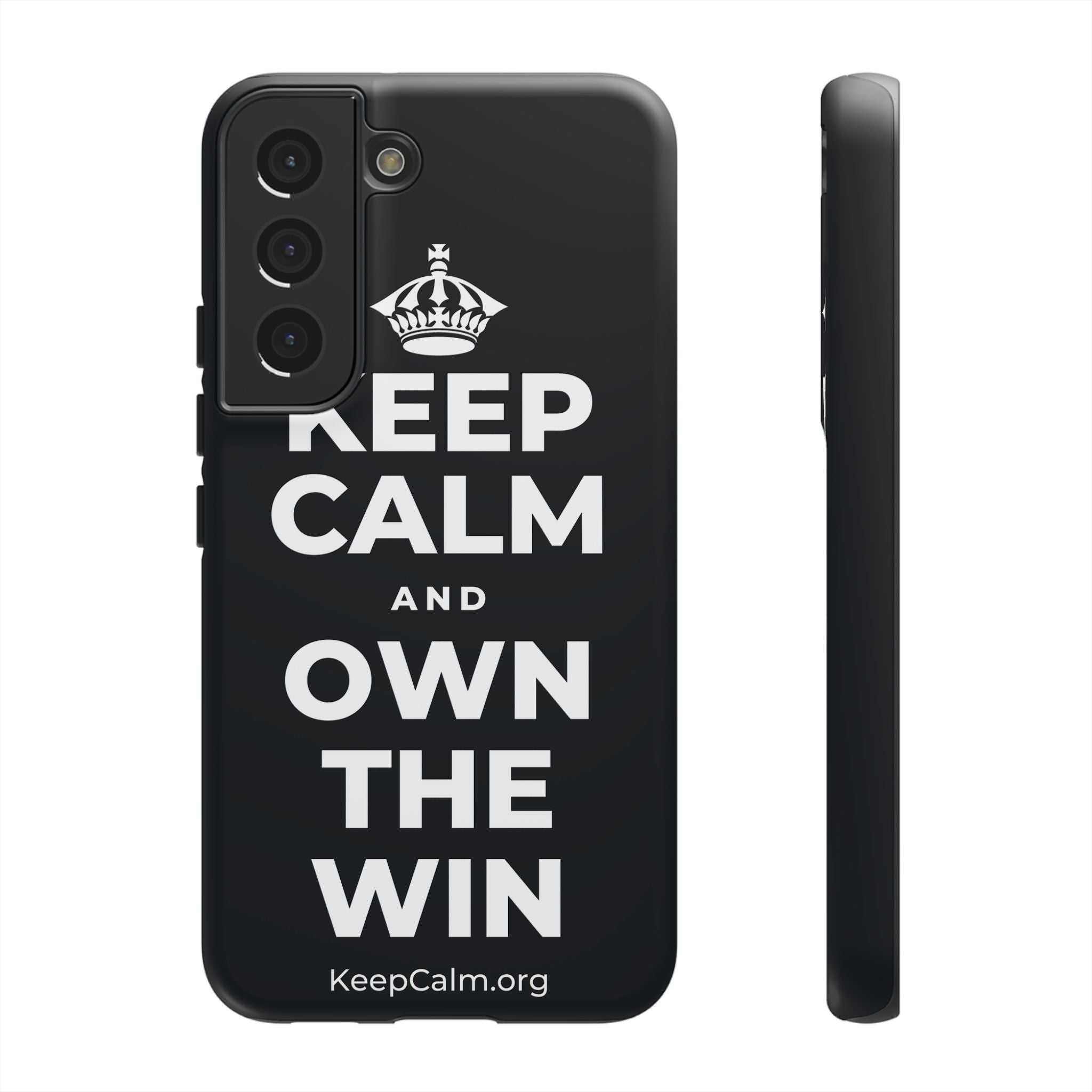 KEEP CALM AND OWN THE WIN Phone Case (Dark)