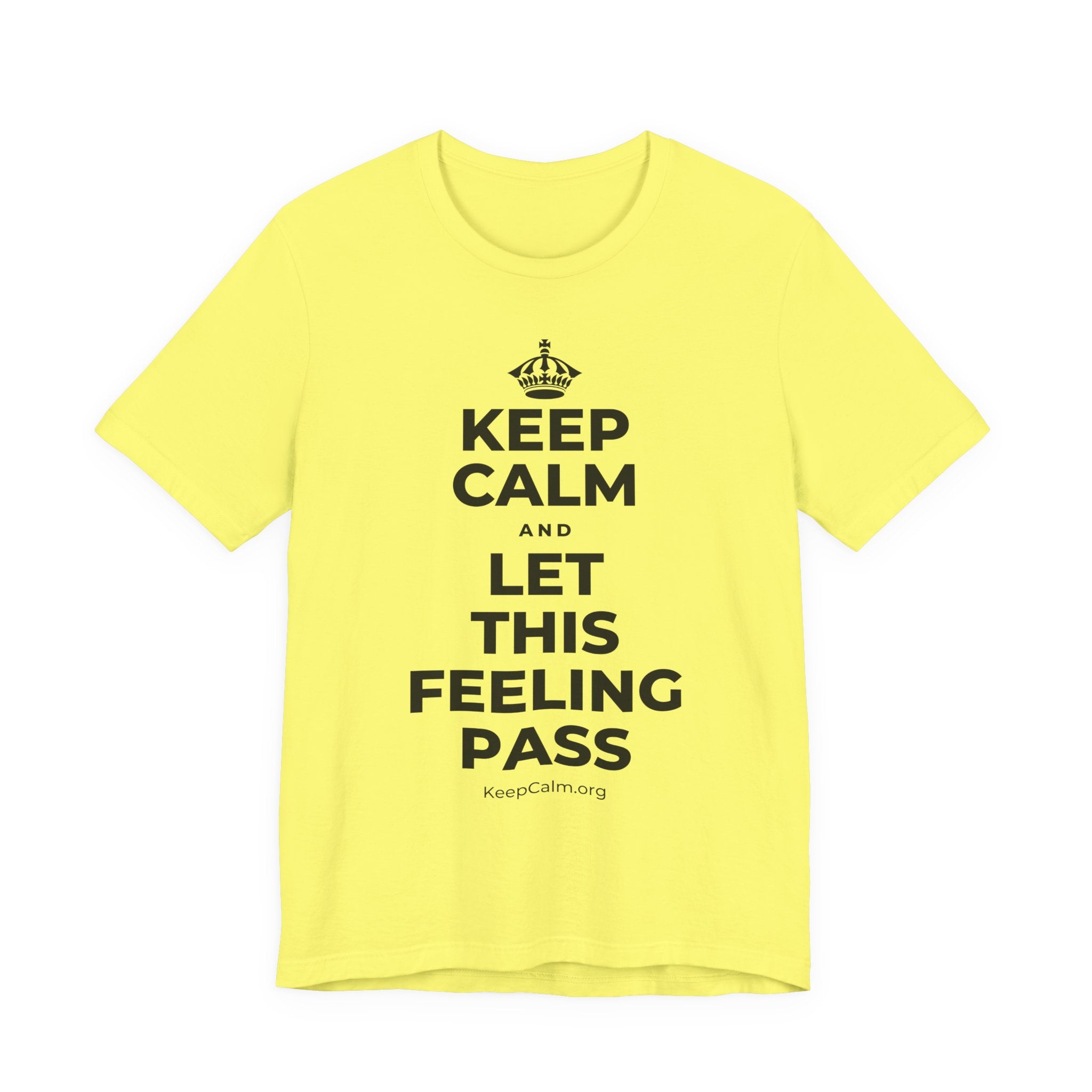 KEEP CALM AND LET THIS FEELING PASS T-Shirt (Soft Cream–Heather Mauve)