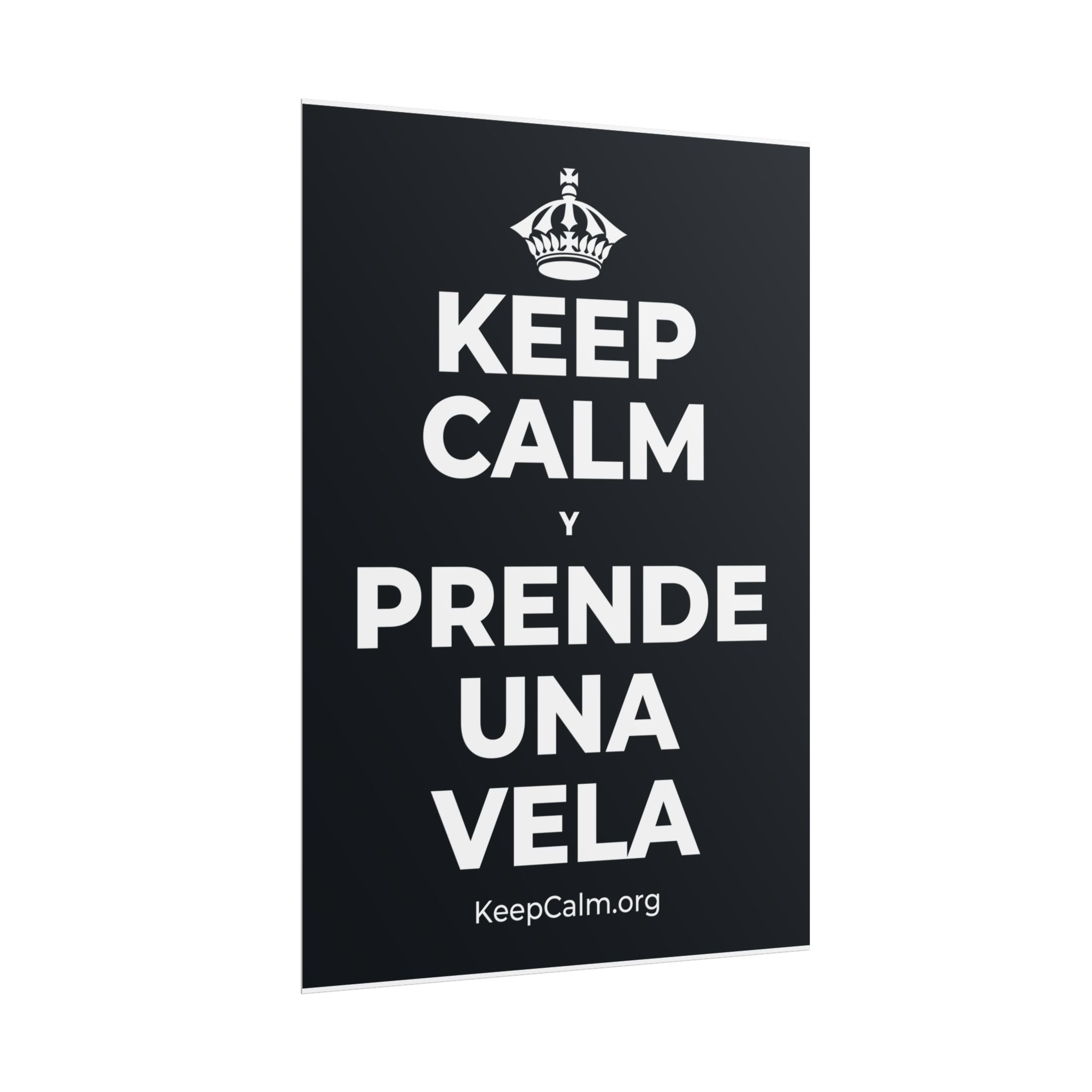 KEEP CALM Y PRENDE UNA VELA Poster (Dark)