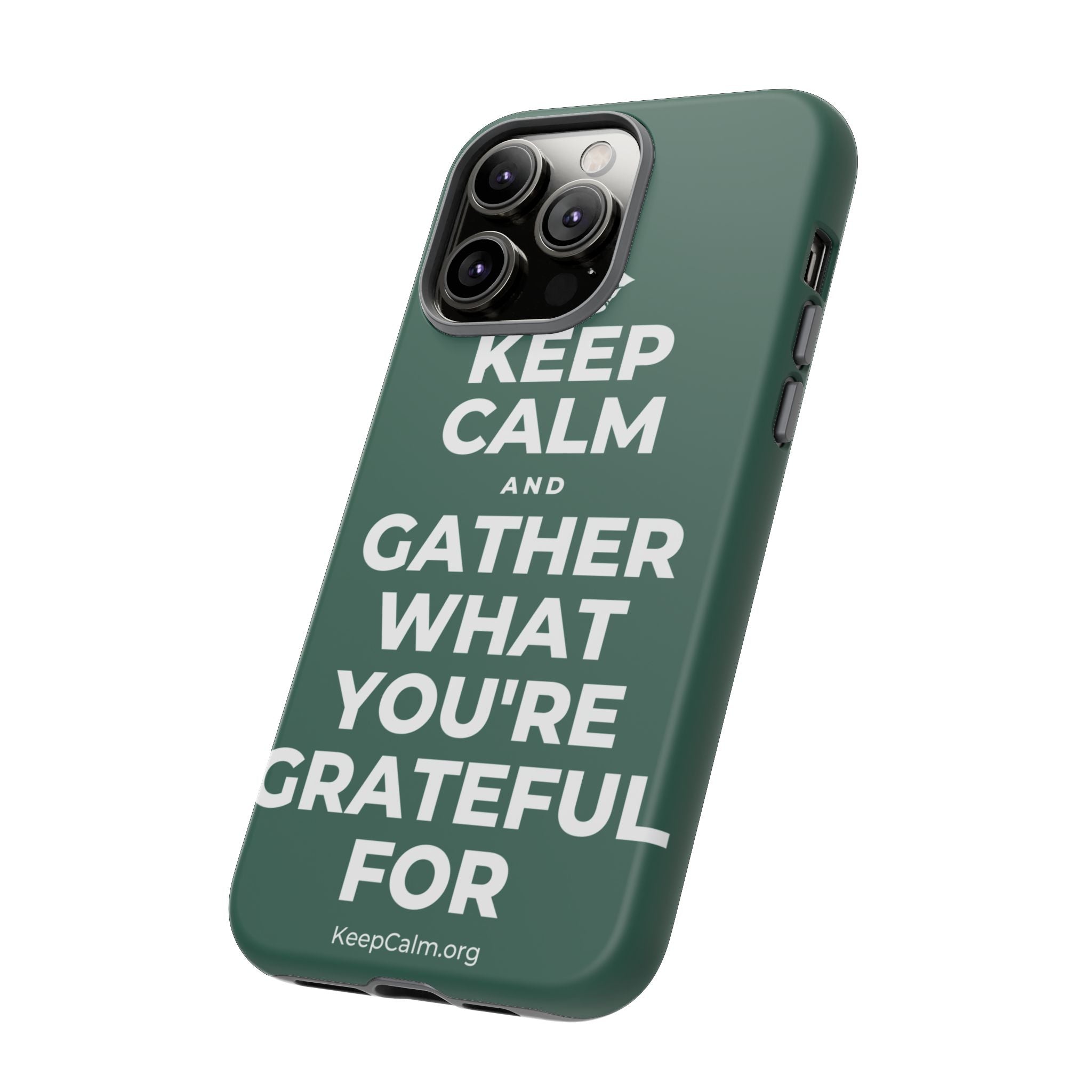 KEEP CALM AND GATHER WHAT YOU'RE GRATEFUL FOR Phone Case