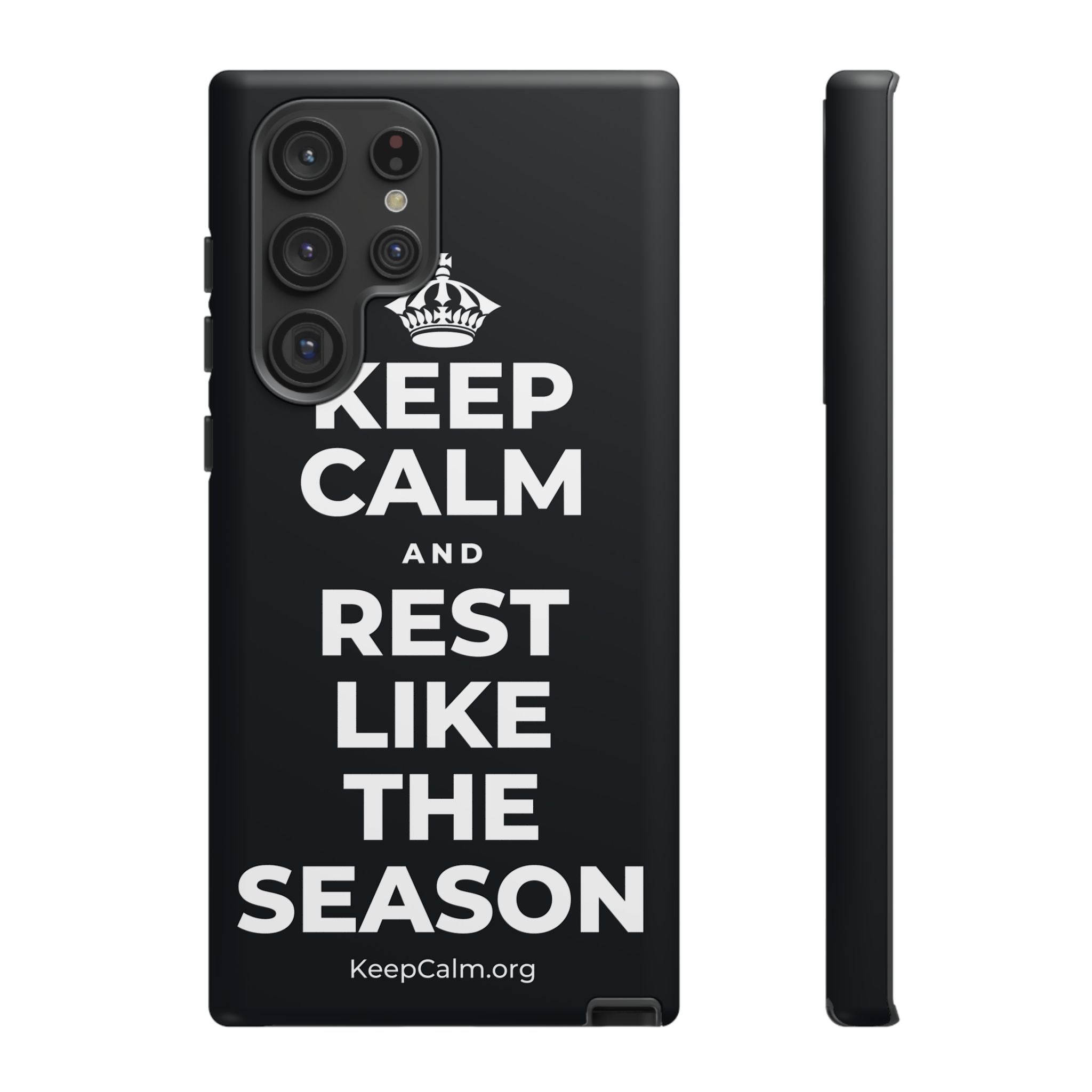 KEEP CALM AND REST LIKE THE SEASON Phone Case (Dark)