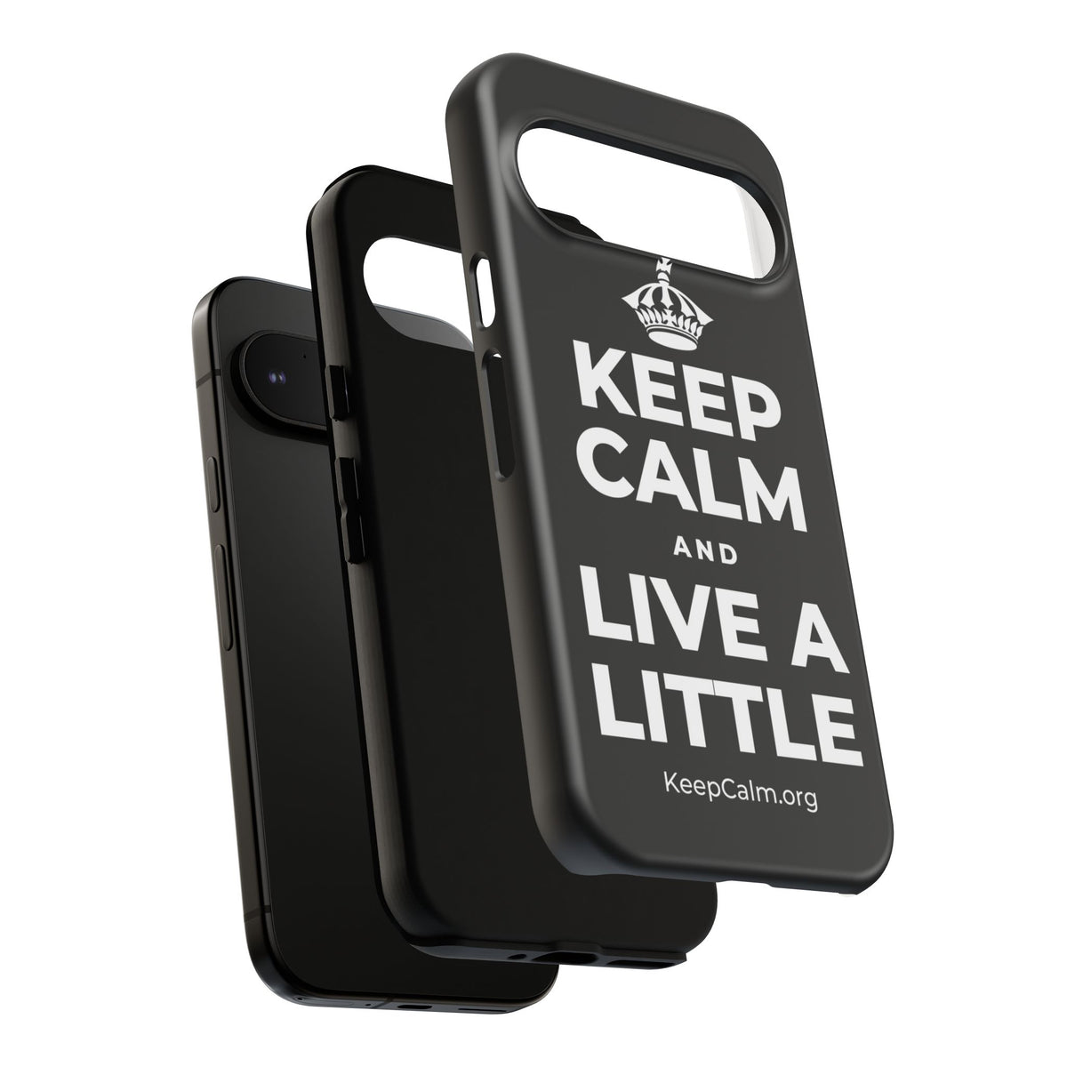 KEEP CALM AND LIVE A LITTLE Phone Case